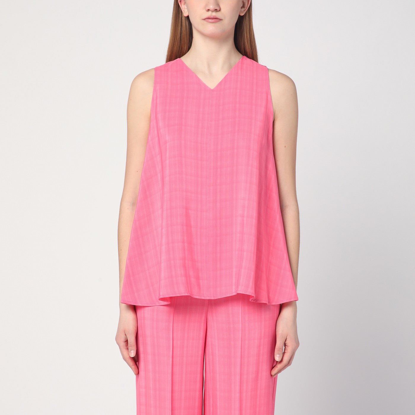 Semicouture Pink Prya Viscose Top Women Semicouture