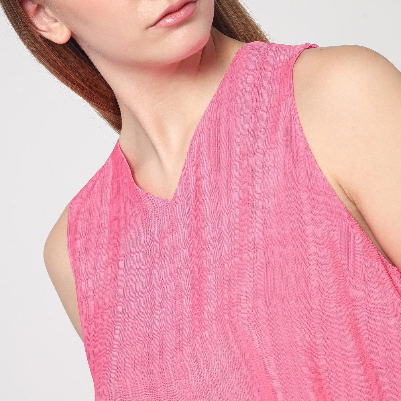Semicouture Pink Prya Viscose Top Women Semicouture