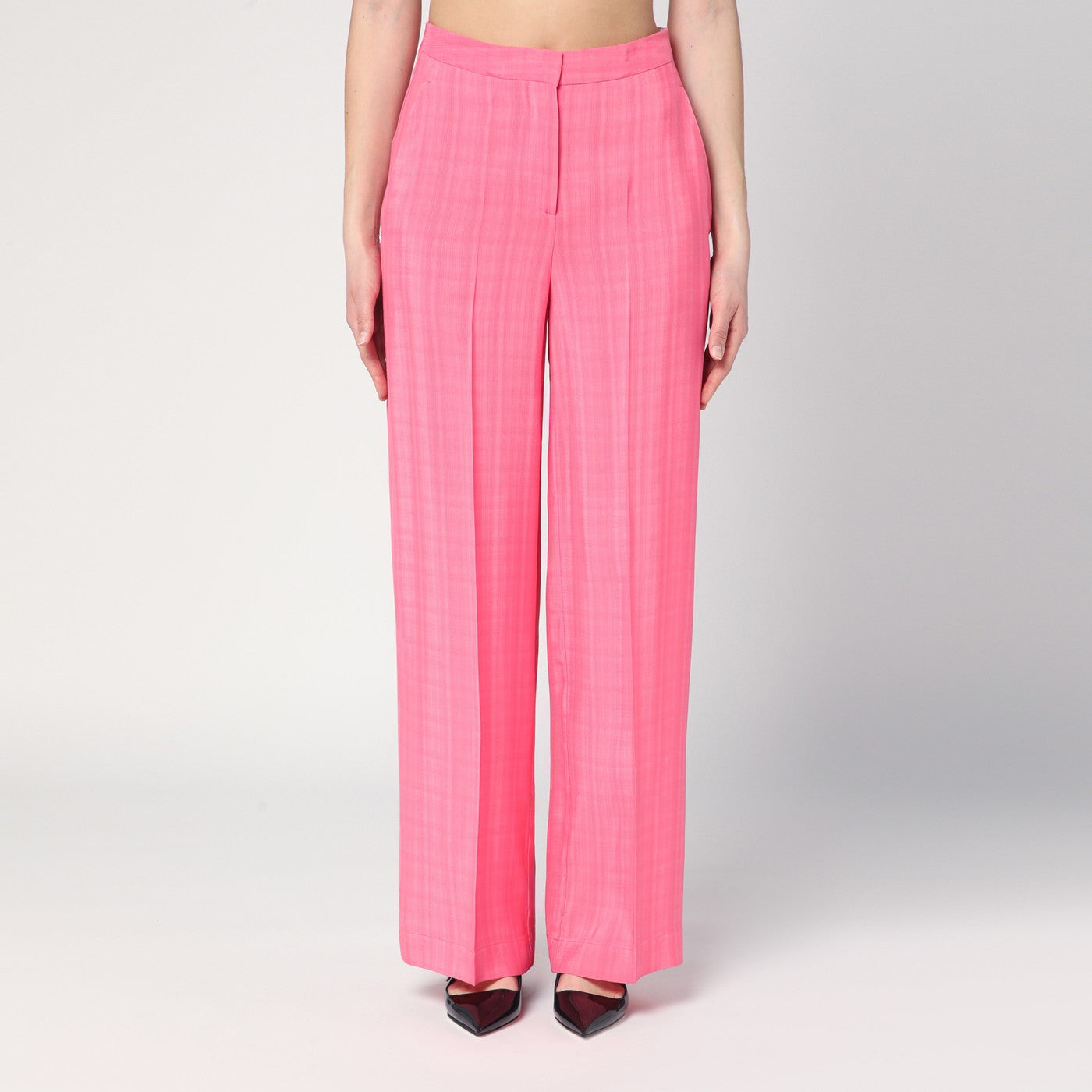 Semicouture Pink Viscose Marlee Trousers Women Semicouture