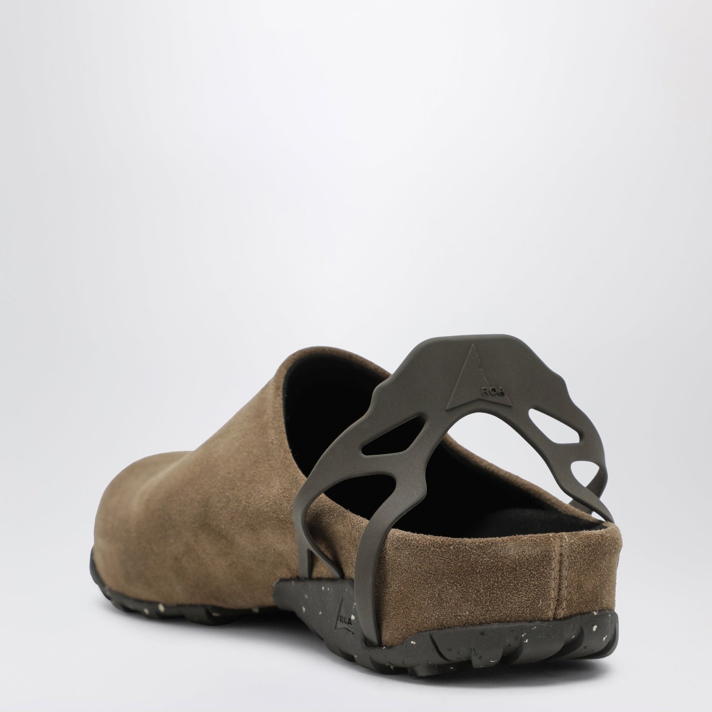 Roa Taupe Fedaia Clogs In Suede Men ROA