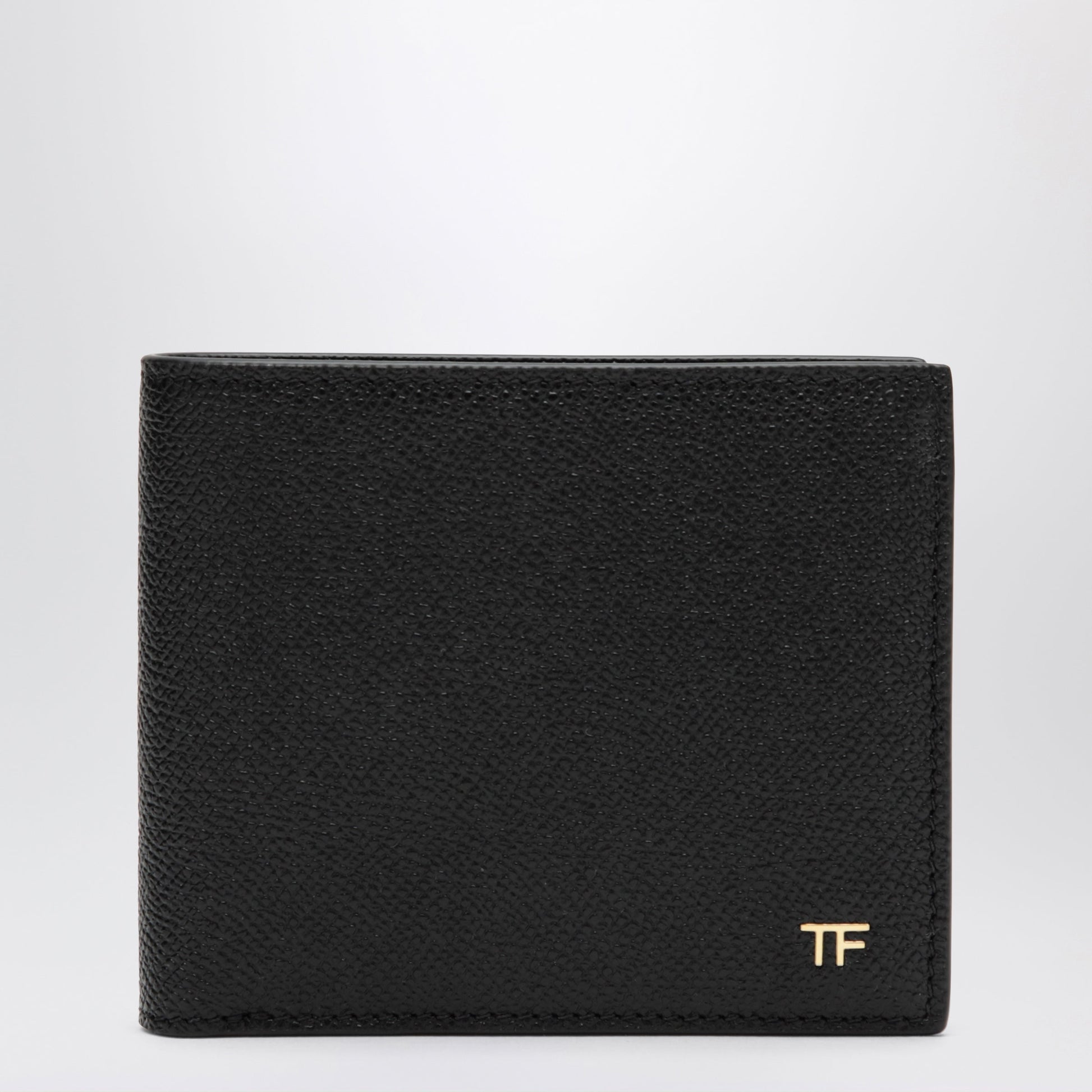 Tom Ford Black T-Line Bi-Fold Leather Wallet Men TOM FORD