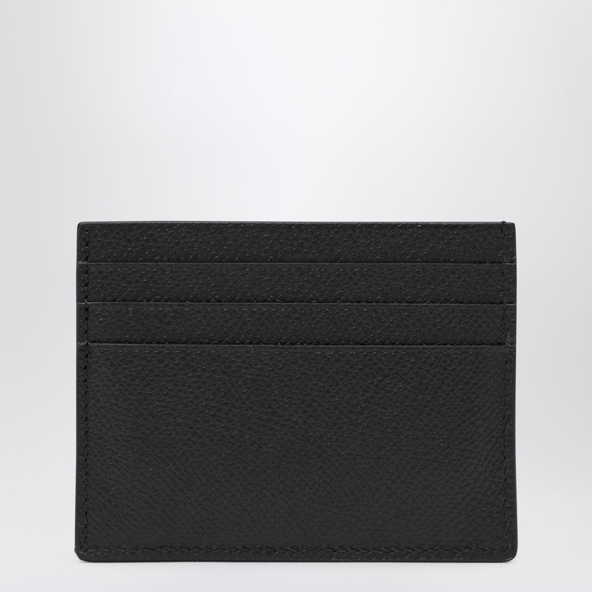 Tom Ford Grained Calf Leather Card Holder In Black Men TOM FORD