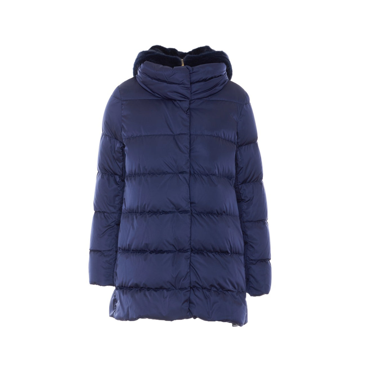 Herno Women A-Shape Satin Down Jacket HERNO