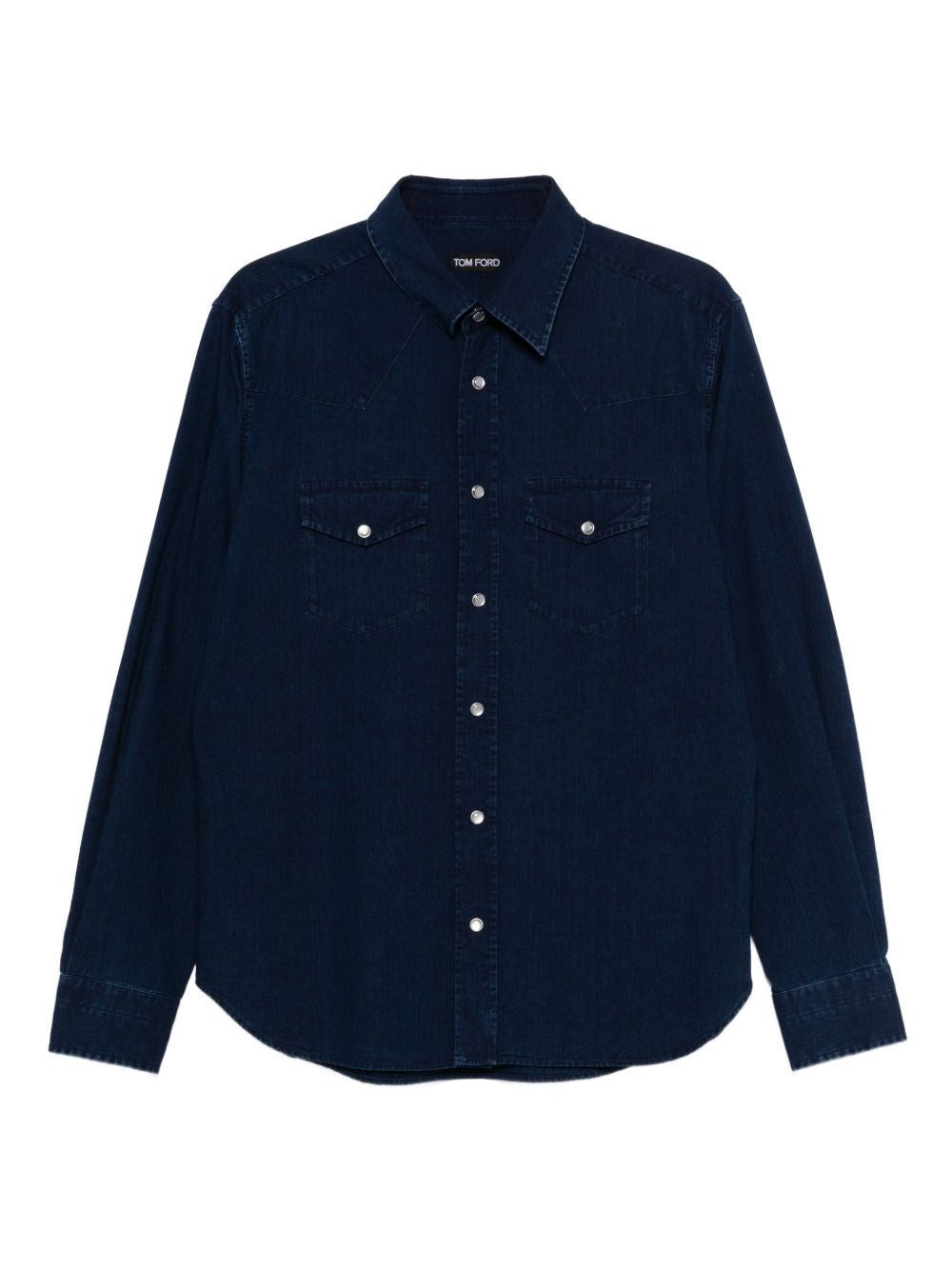 Tom Ford Men Lightweight Denim Western Shirt TOM FORD