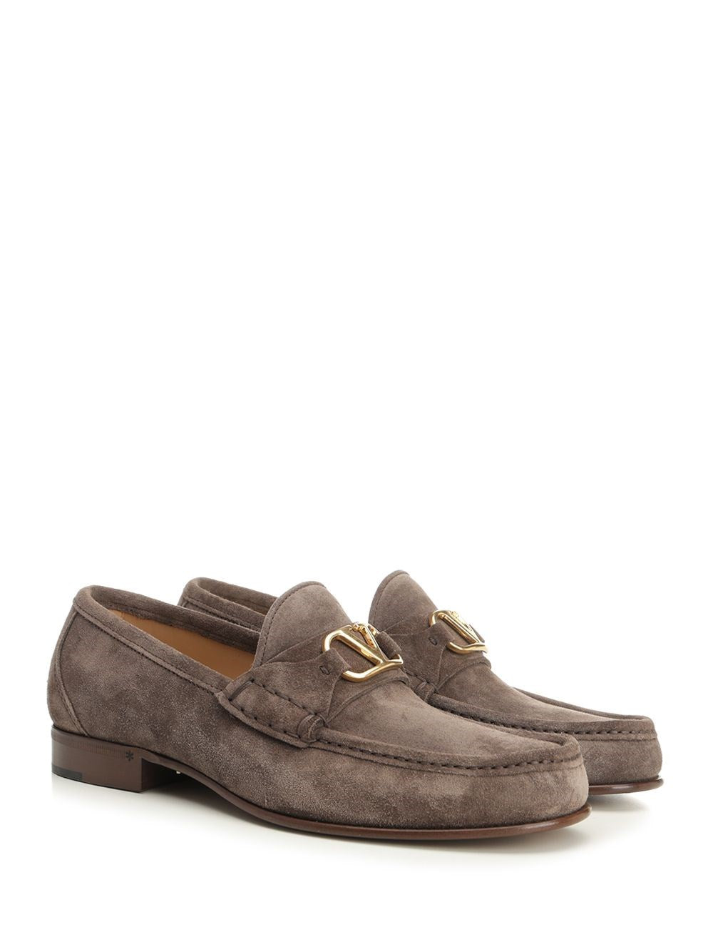 Valentino Garavani Men Vlogo Signature Suede Loafers VALENTINO GARAVANI