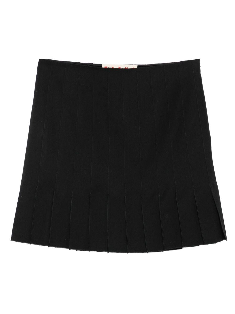 Marni Women Pleated Wool Mini Skirt MARNI