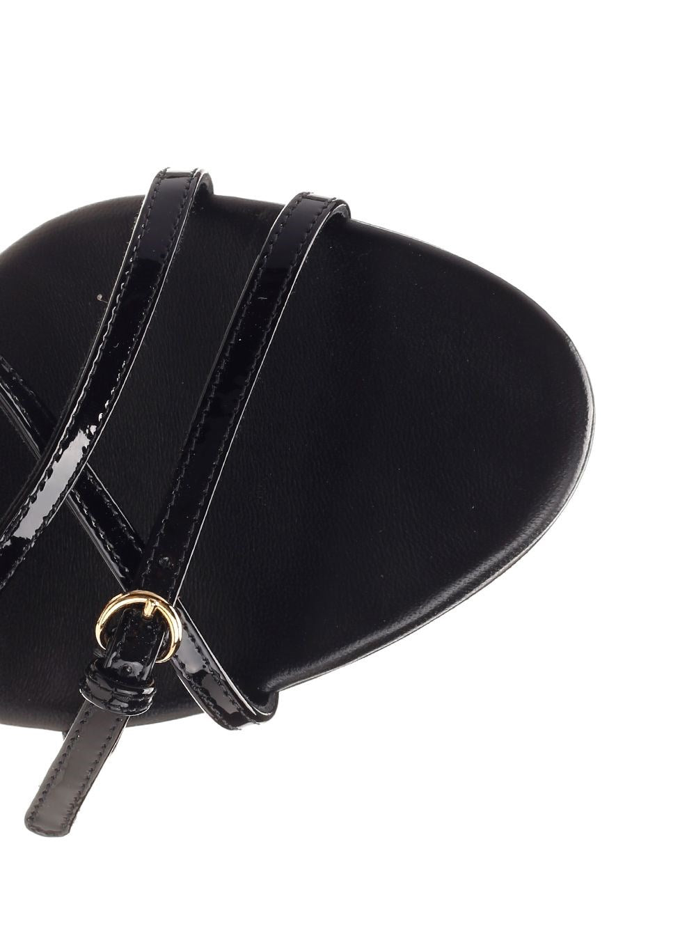 Miu Miu Women Black Patent Sandals MIU MIU