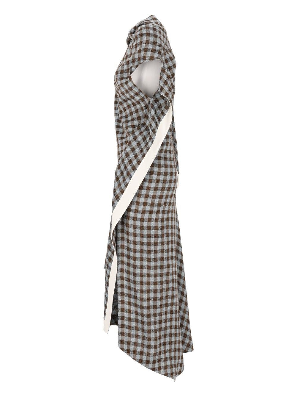 Loewe Women Dress In Viscose And Linen Blend LOEWE