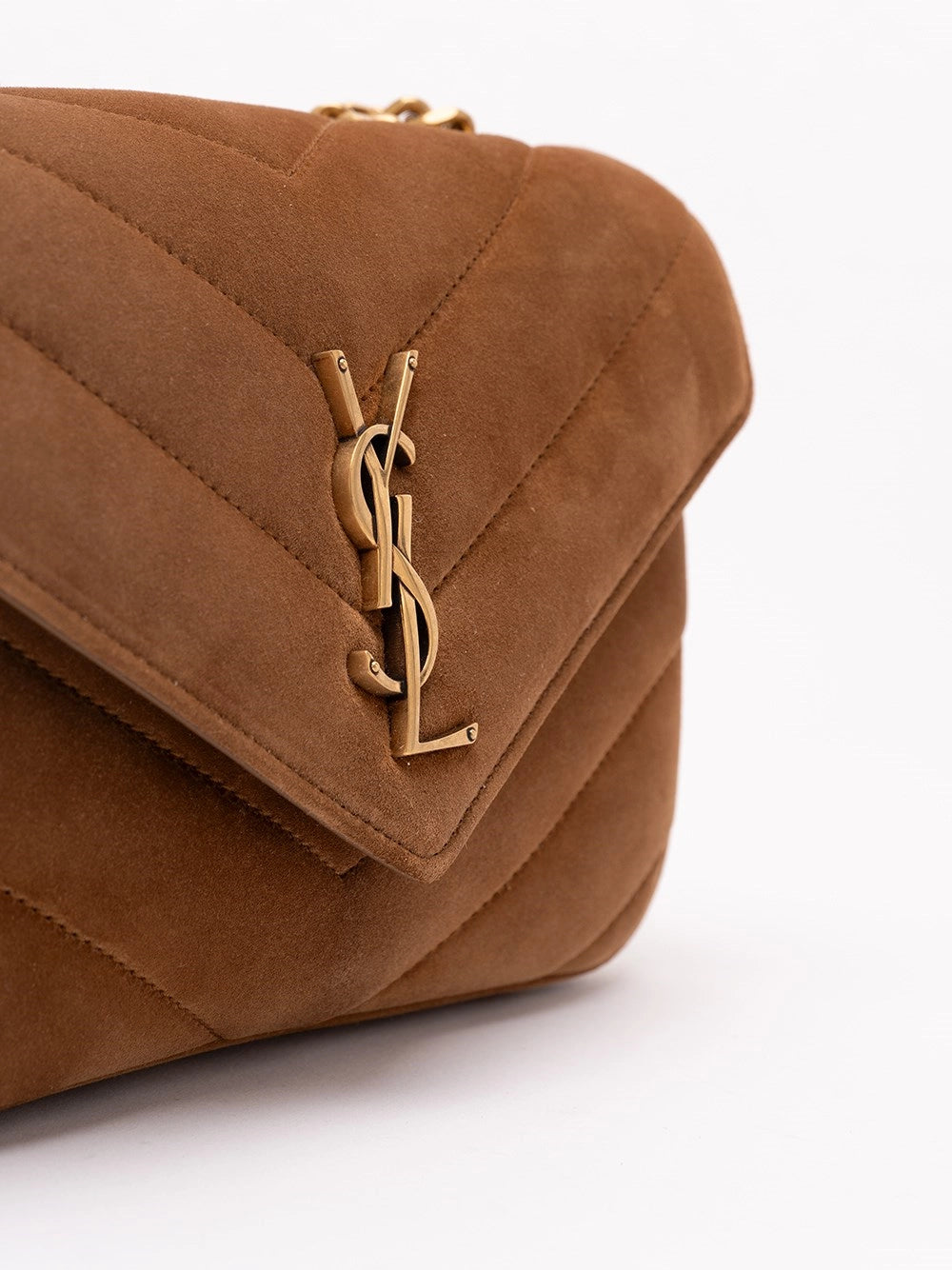 Saint Laurent Women Loulou Small In Matelasse Suede SAINT LAURENT