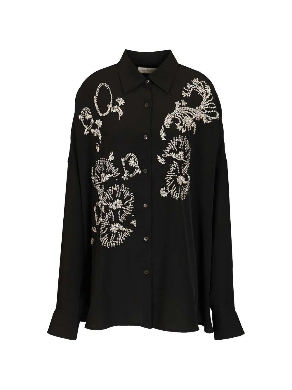 Dries Van Noten Women Oversized Shirt With Crystals DRIES VAN NOTEN