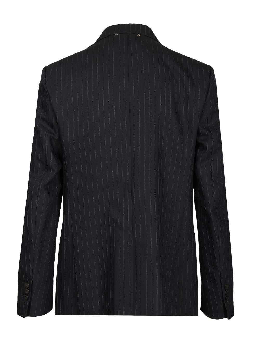 Golden Goose Men Double-Breasted Blazer In Pinstriped GOLDEN GOOSE