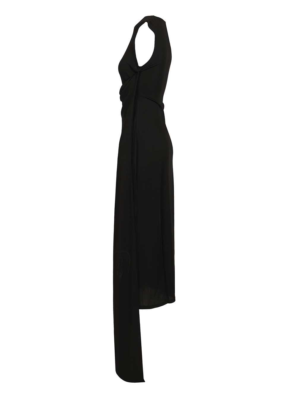 Ami Women Long Dress In Jersey Crepe AMI PARIS