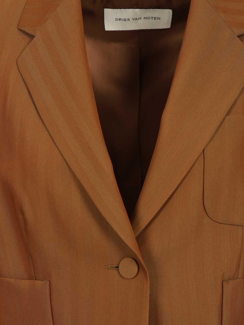 Dries Van Noten Women Short Striped Wool Twill Blazer DRIES VAN NOTEN