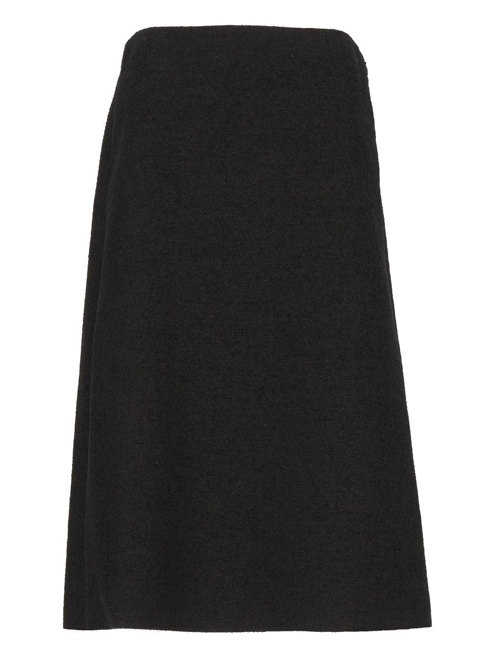 Fendi Women Black Bouclé Wool Skirt FENDI