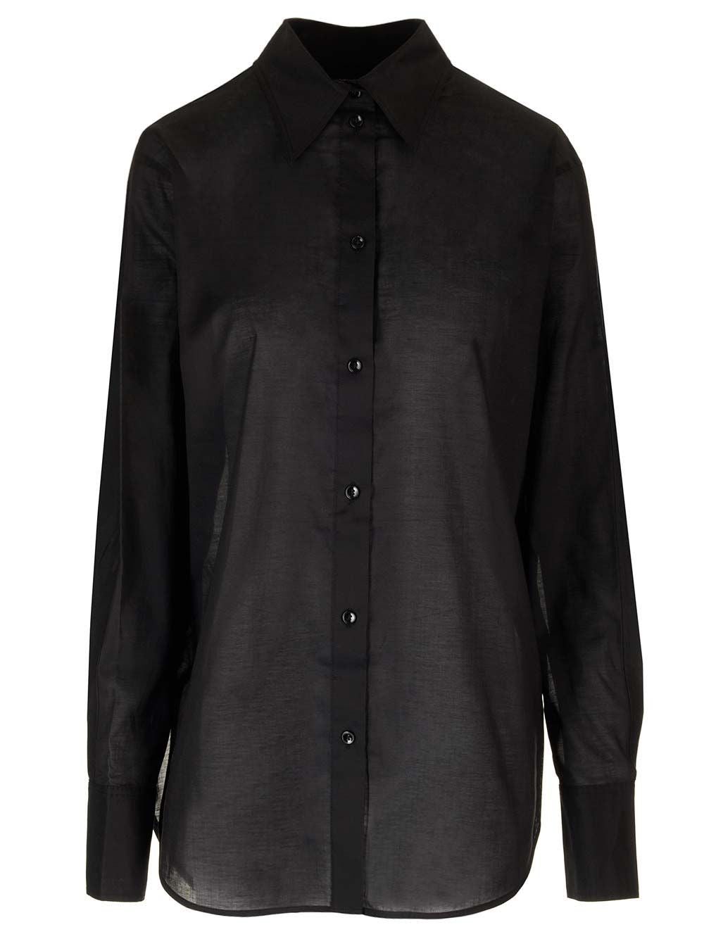 Toteme Women Cotton Shirt With Kimono Sleeves TOTEME