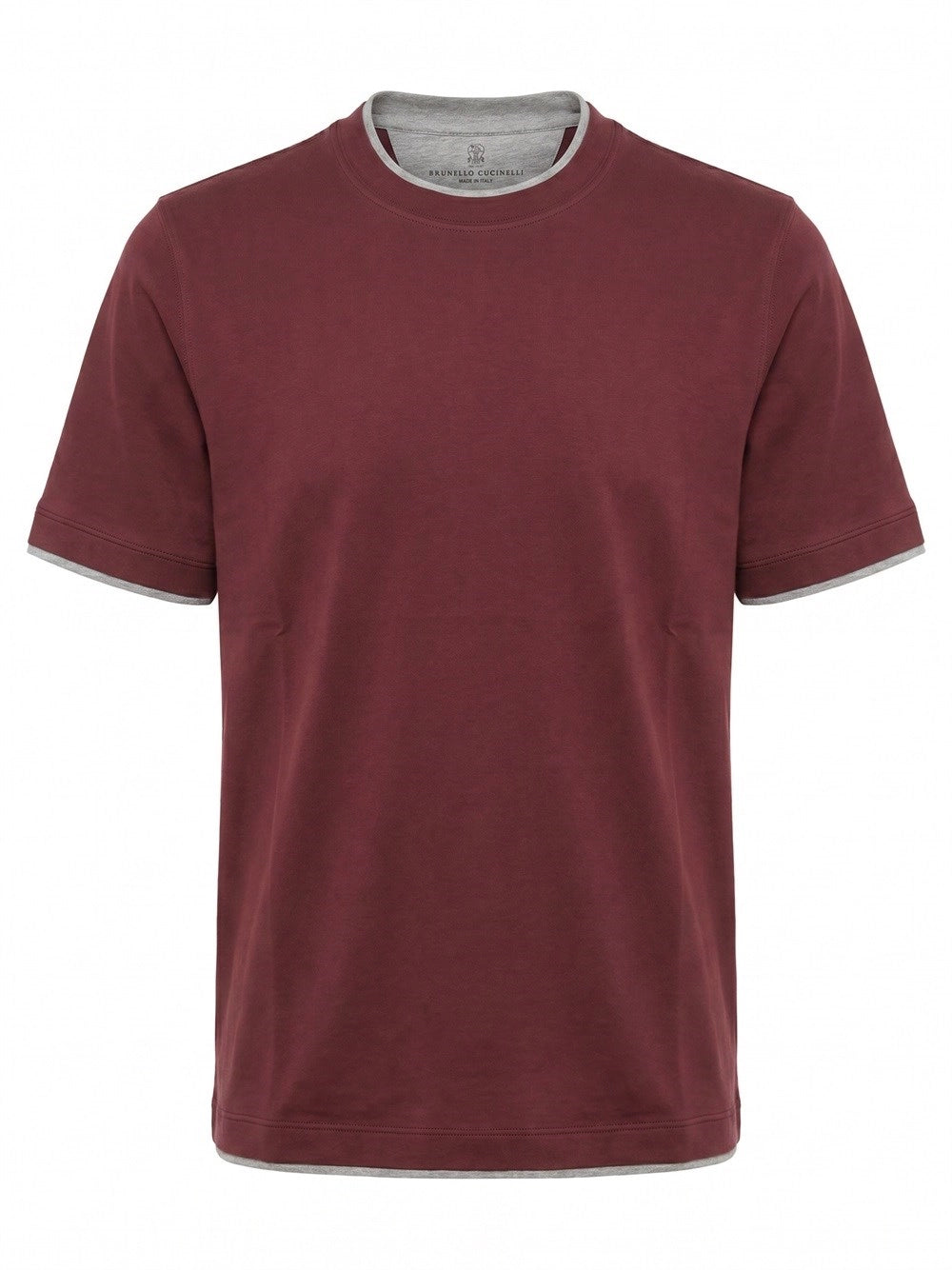 Brunello Cucinelli Men T-Shirt With Faux-Layering BRUNELLO CUCINELLI