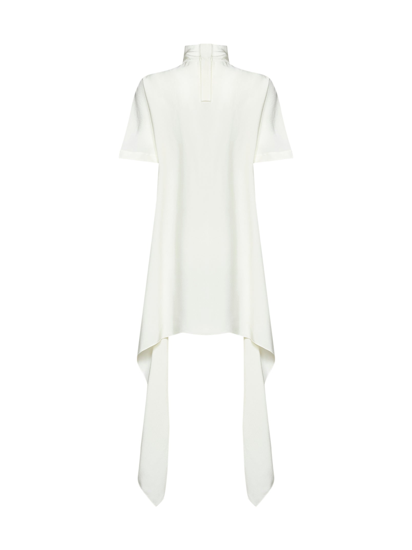 Alaïa Women Cream White Cady Asymmetric Top ALAIA