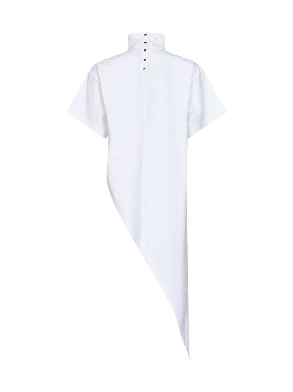 Alaïa Women White Cotton Jersey Triangle Long T-Shirt ALAIA