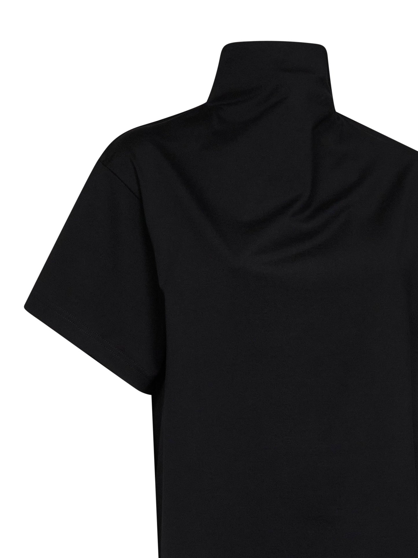 Alaïa Women Black Cotton Jersey Triangle Long T-Shirt ALAIA