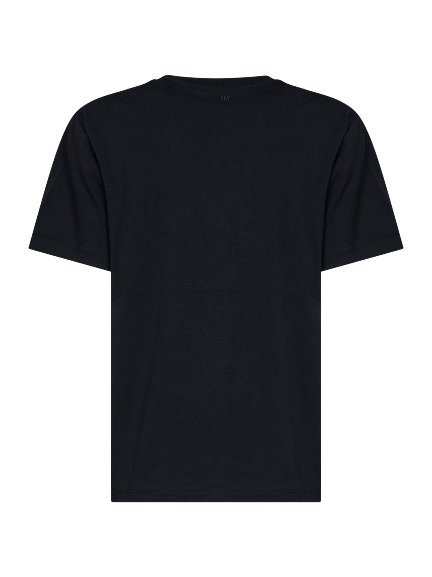 Ami Paris Women Black Cotton Jersey Ami De Cœur T-Shirt AMI PARIS