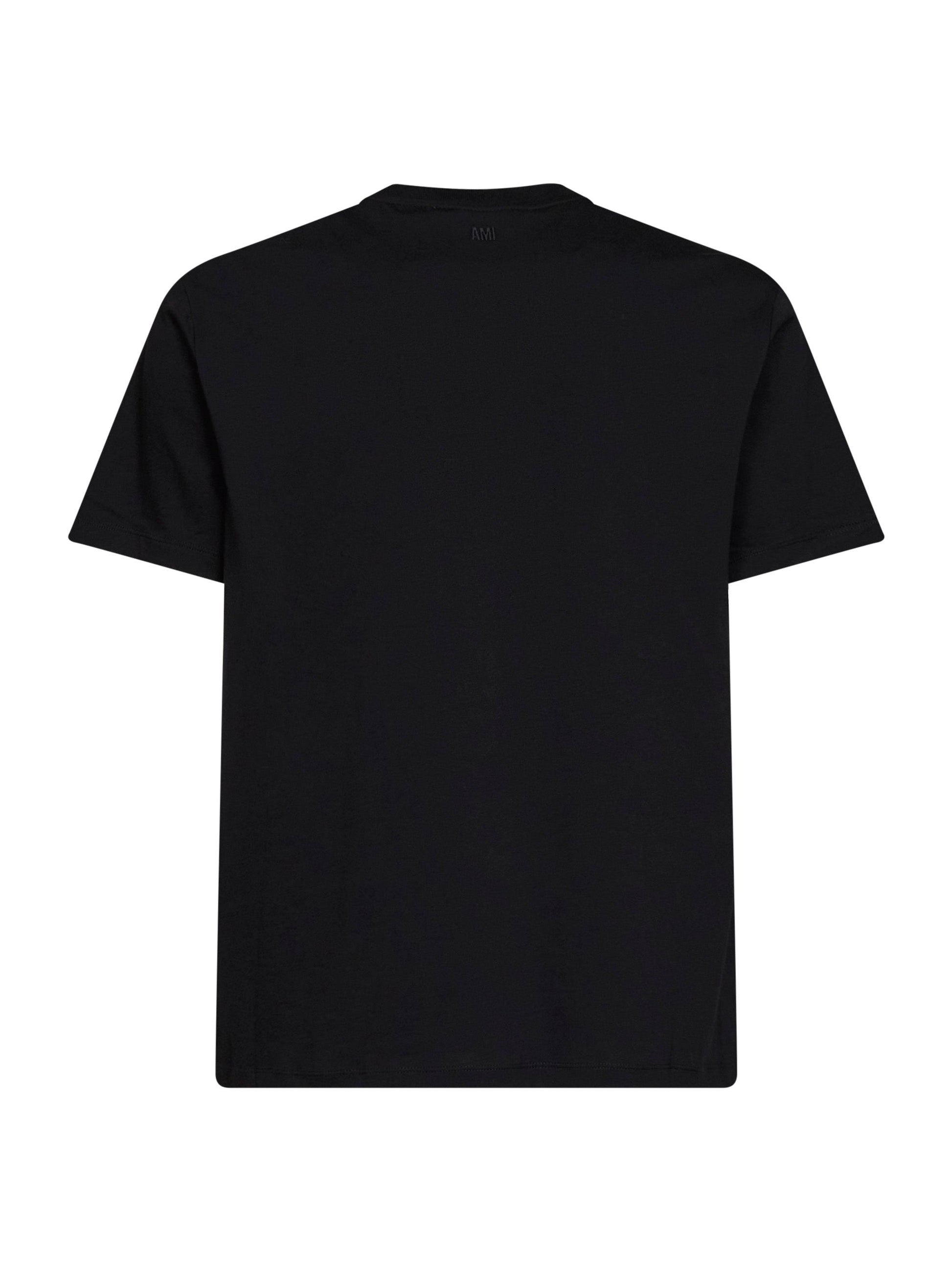 Ami Paris Men Black Cotton Ami De Cœur T-Shirt AMI PARIS