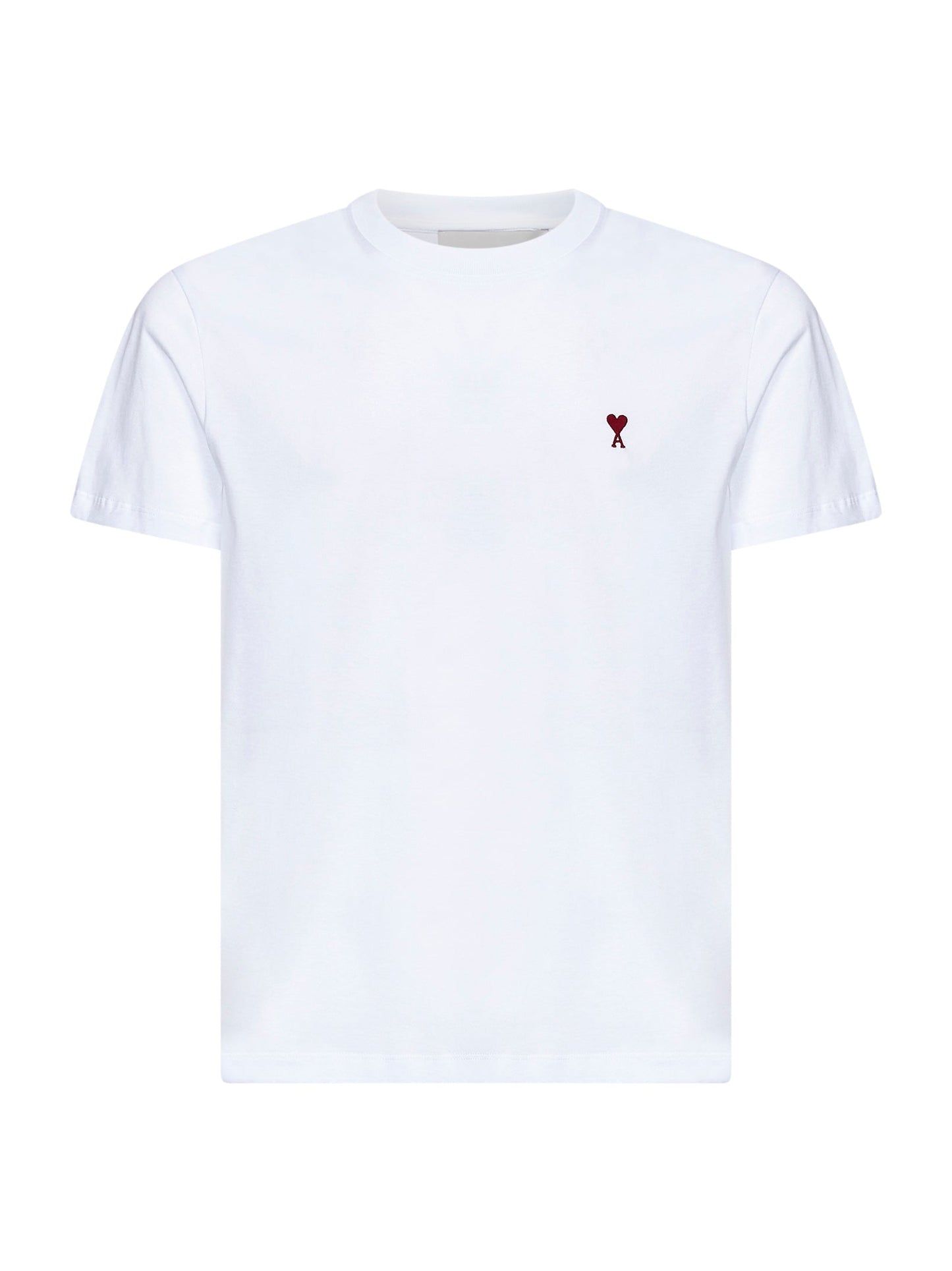 Ami Paris Men White Cotton Ami De Cœur T-Shirt AMI PARIS