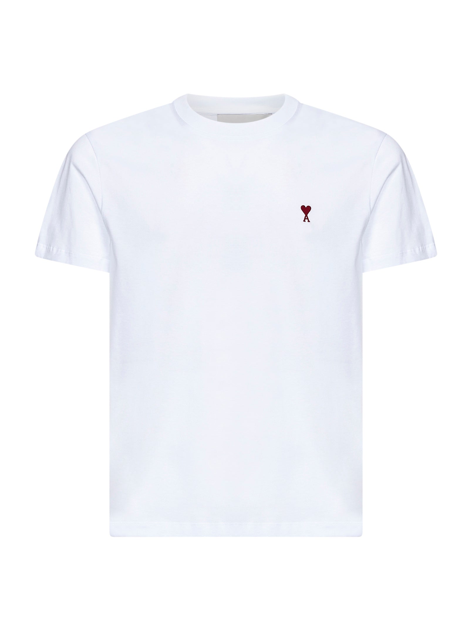 Ami Paris Men White Cotton Ami De Cœur T-Shirt AMI PARIS
