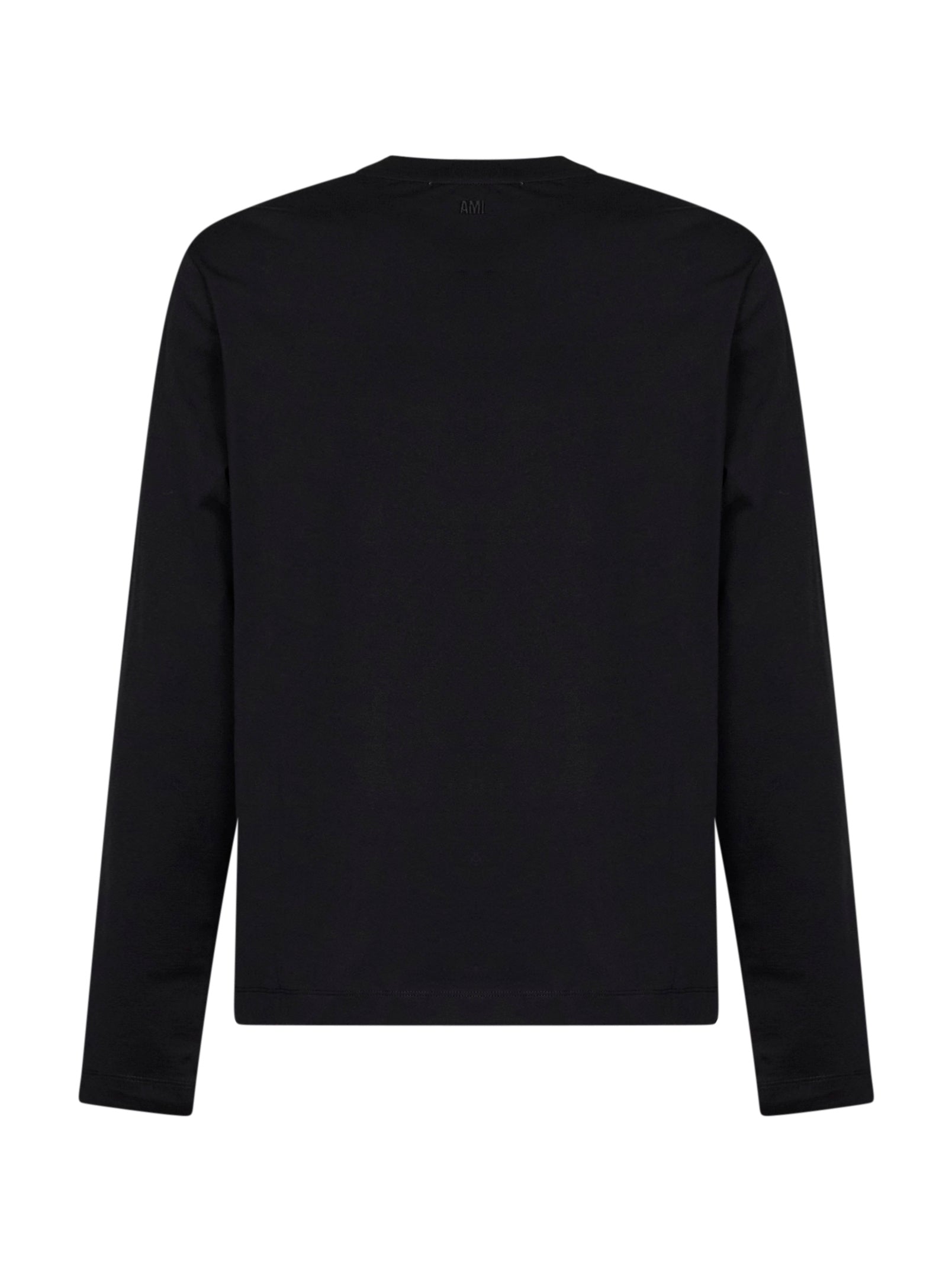 Ami Paris Men Black Cotton Ami De Cœur Long-Sleeved T-Shirt AMI PARIS