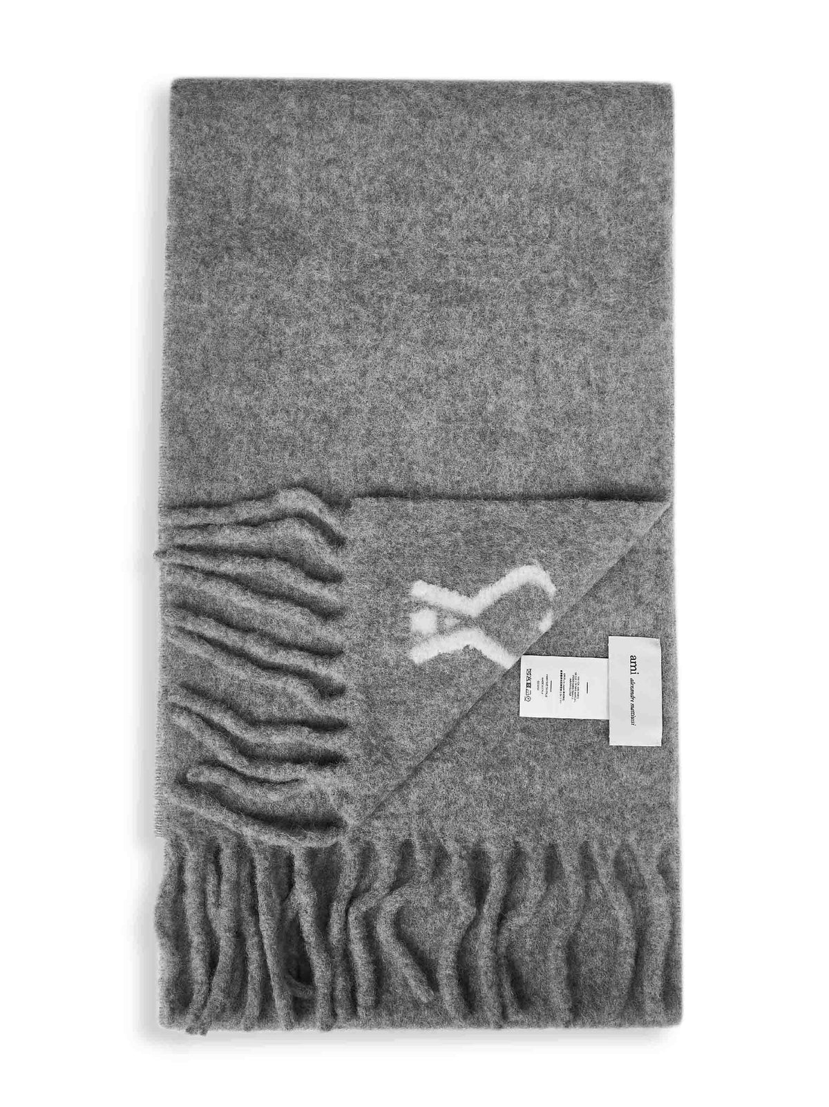 Ami Paris Men Grey Ami De Cœur Scarf<Br/> AMI PARIS