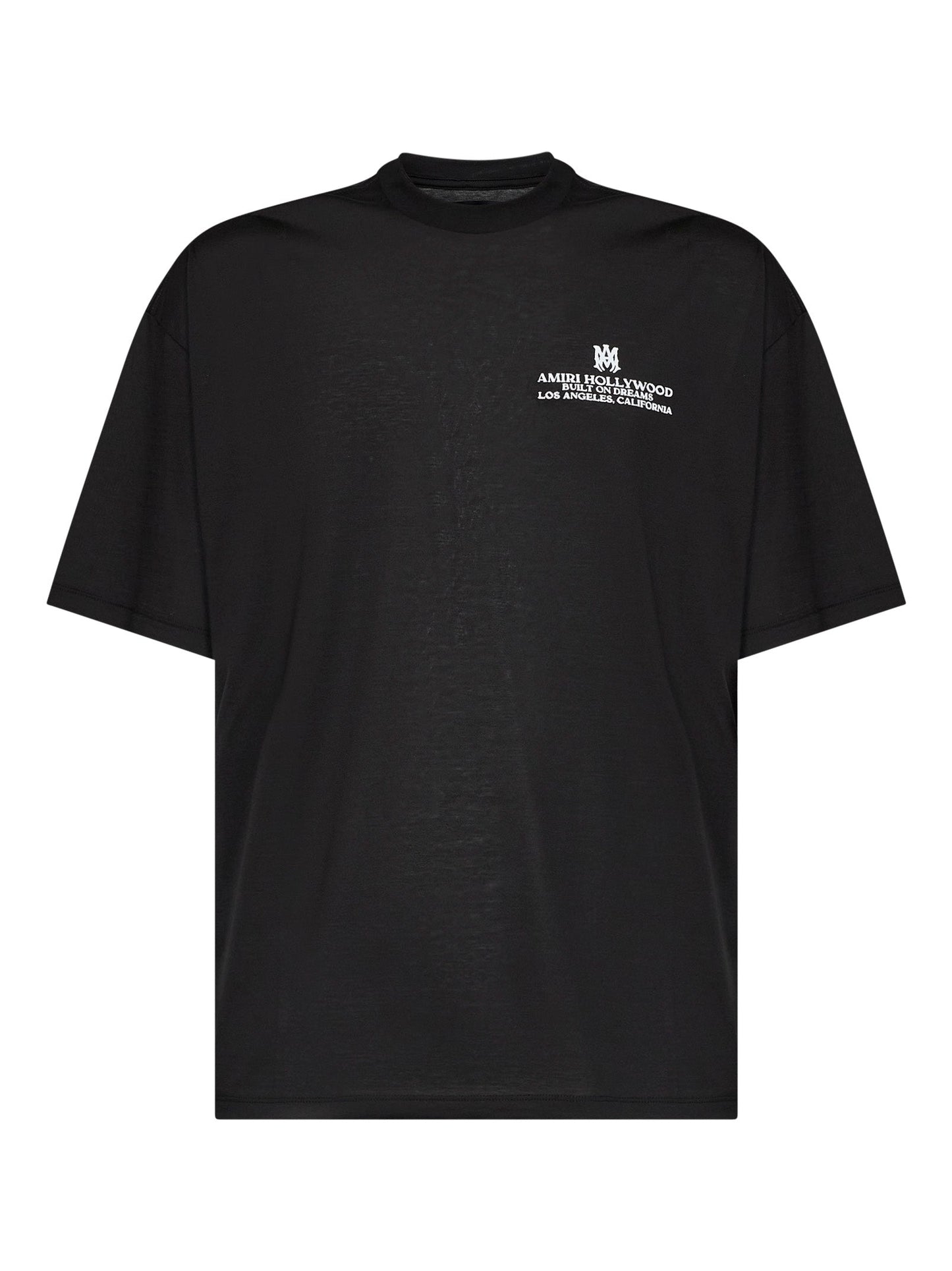 Amiri Men Black Cotton Jersey Built On Dreams Oversized T-Shirt AMIRI