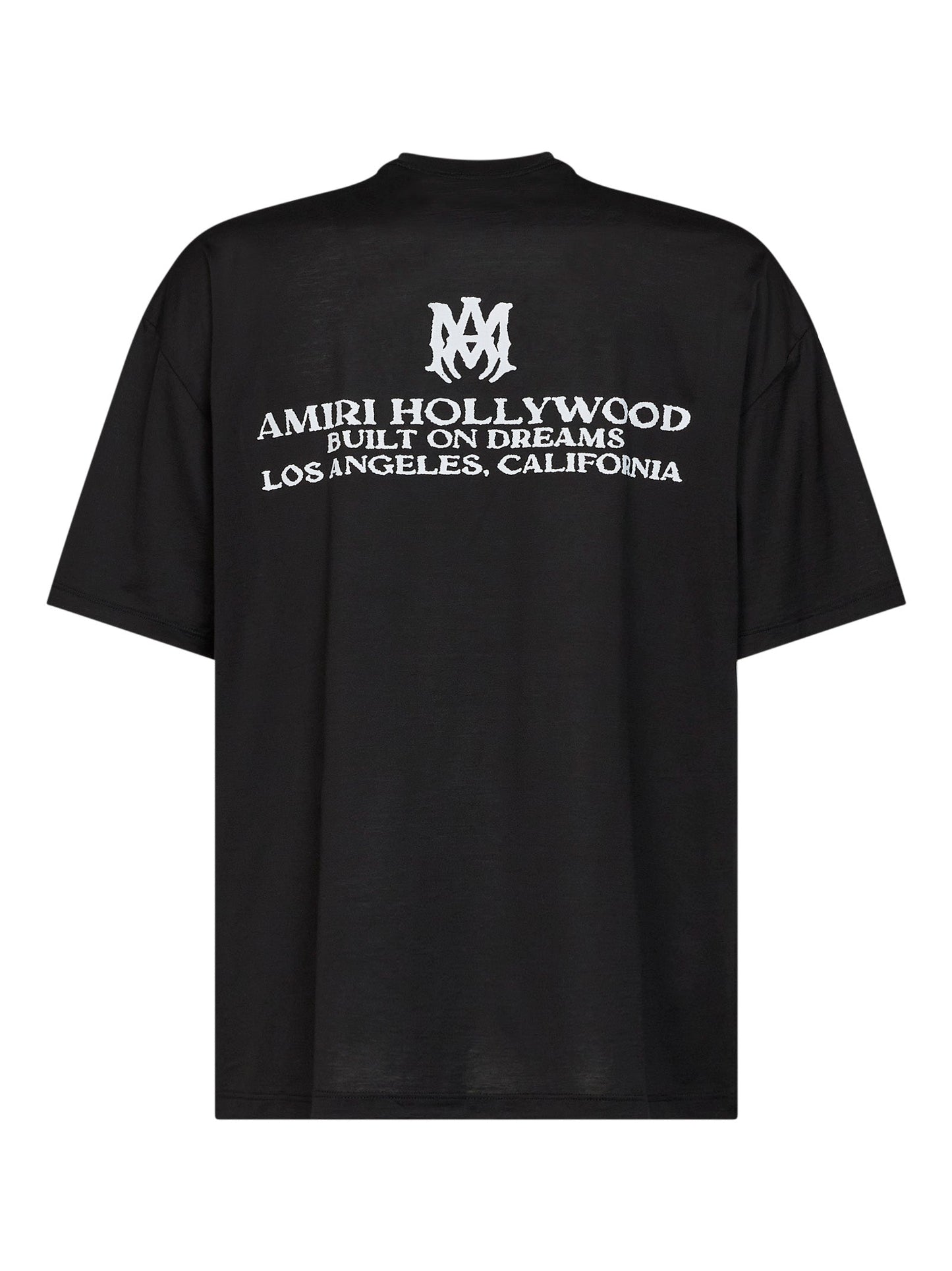 Amiri Men Black Cotton Jersey Built On Dreams Oversized T-Shirt AMIRI