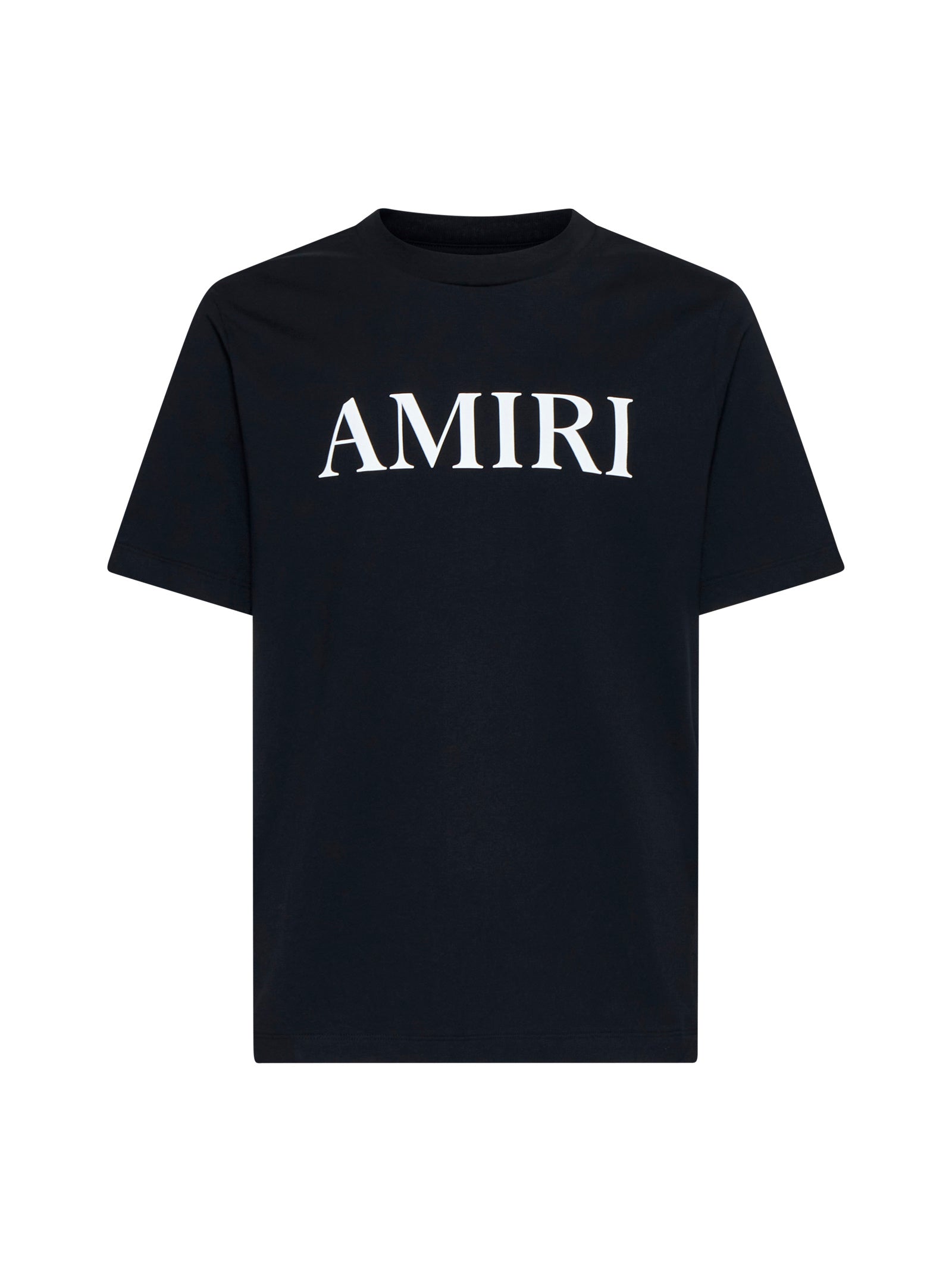Amiri Men Black T-Shirt With Logo Lettering Print In Cotton AMIRI