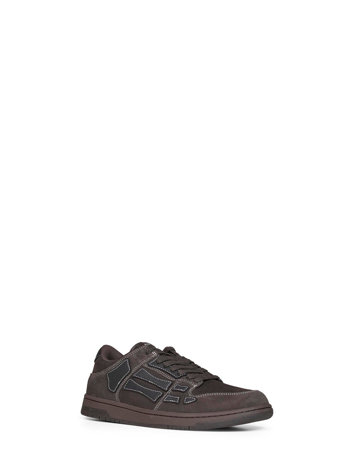Amiri Men Brown Suede Skel Top Low Sneakers AMIRI