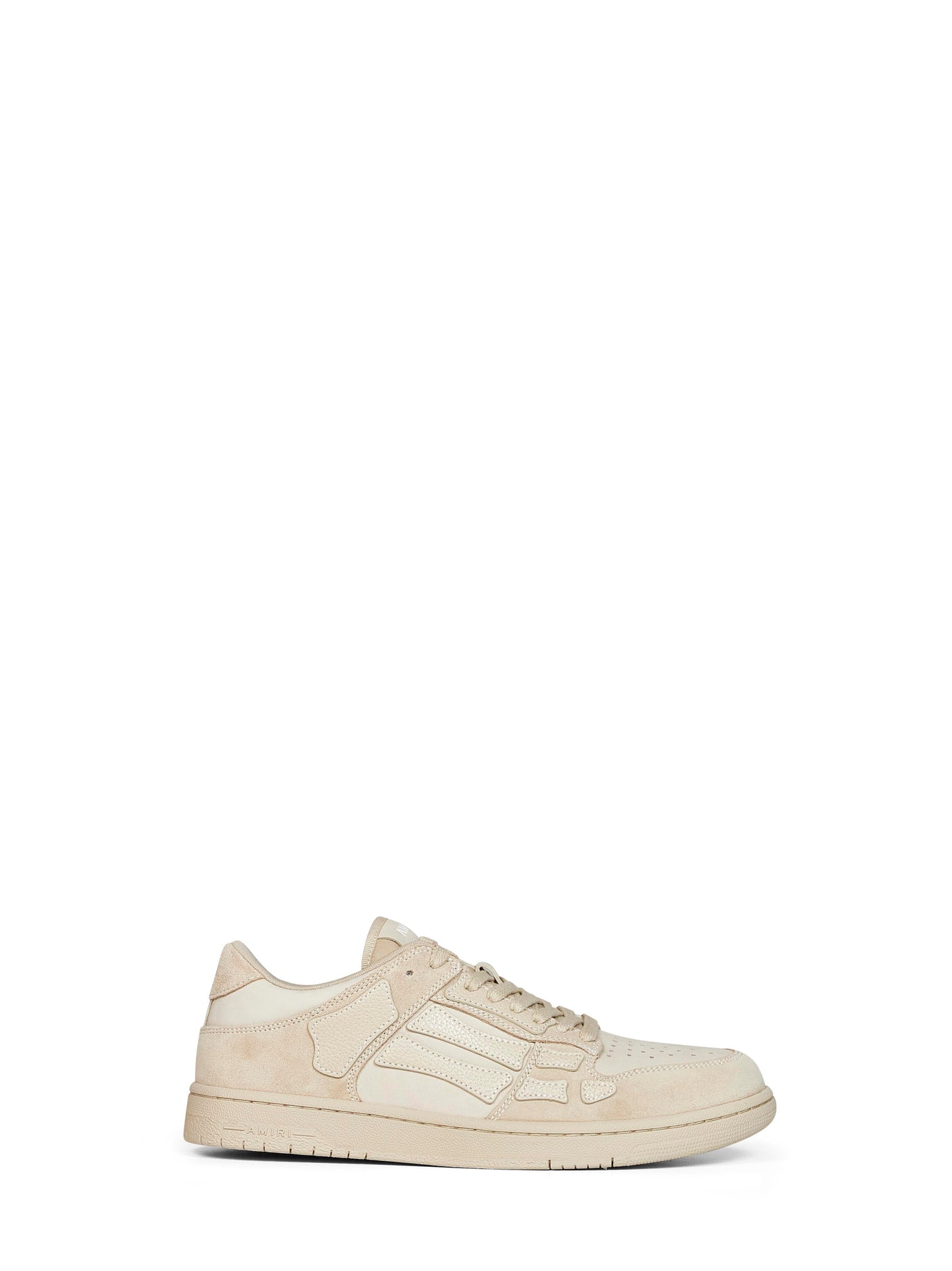 Amiri Men Alabaster Suede Skel Top Low Sneakers AMIRI