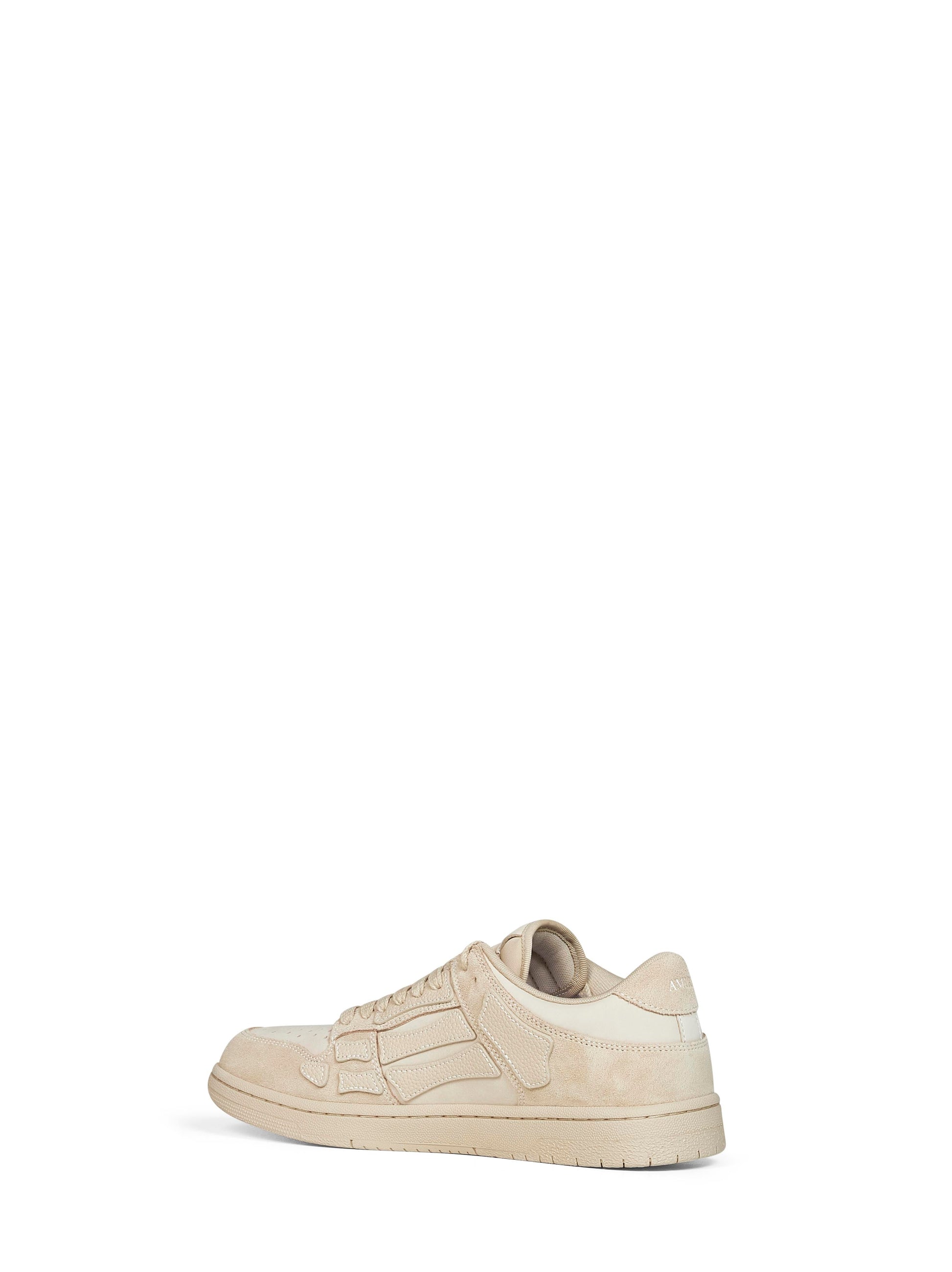 Amiri Men Alabaster Suede Skel Top Low Sneakers AMIRI