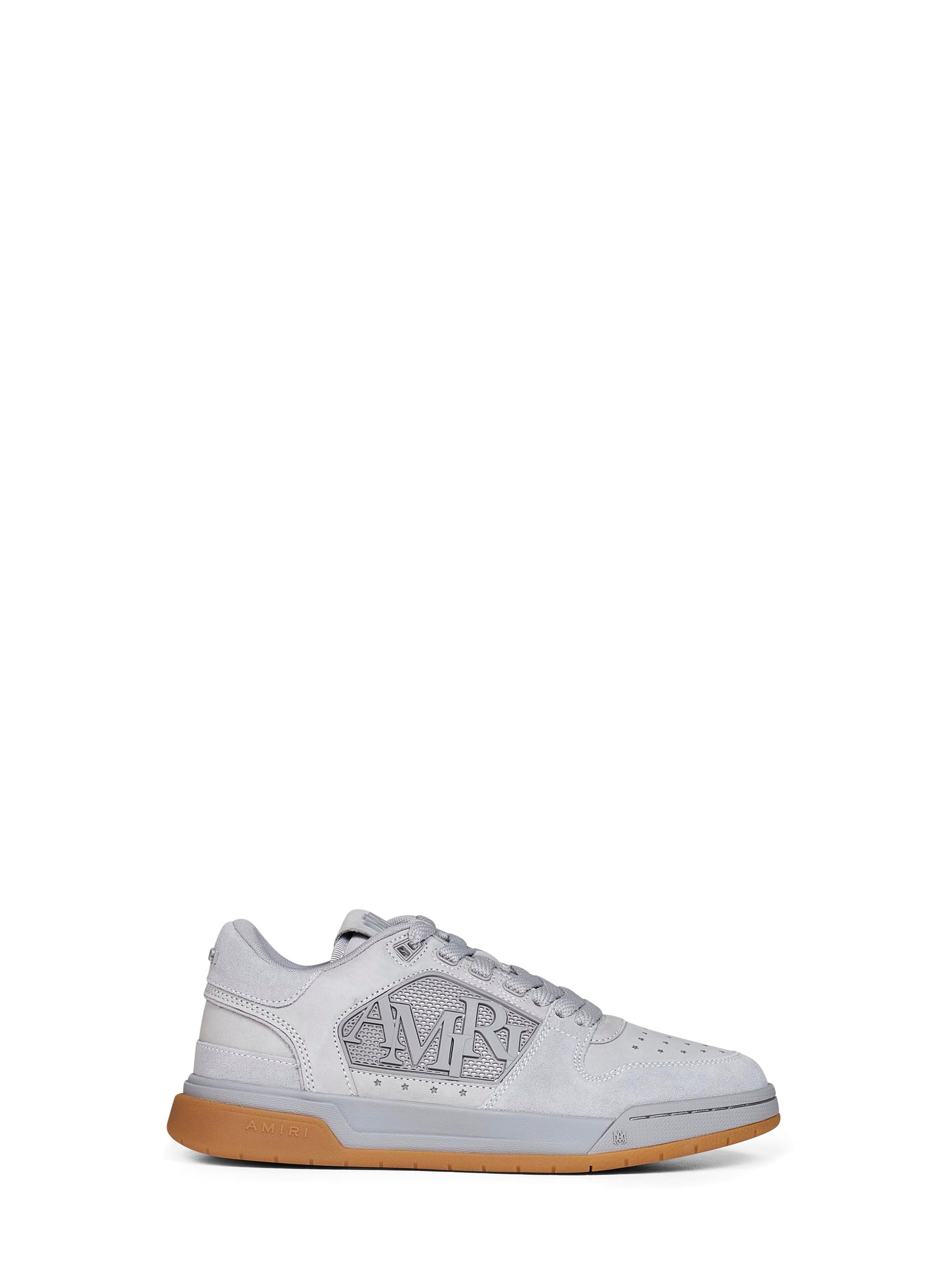 Amiri Men Grey Suede Classic Low Sneakers AMIRI