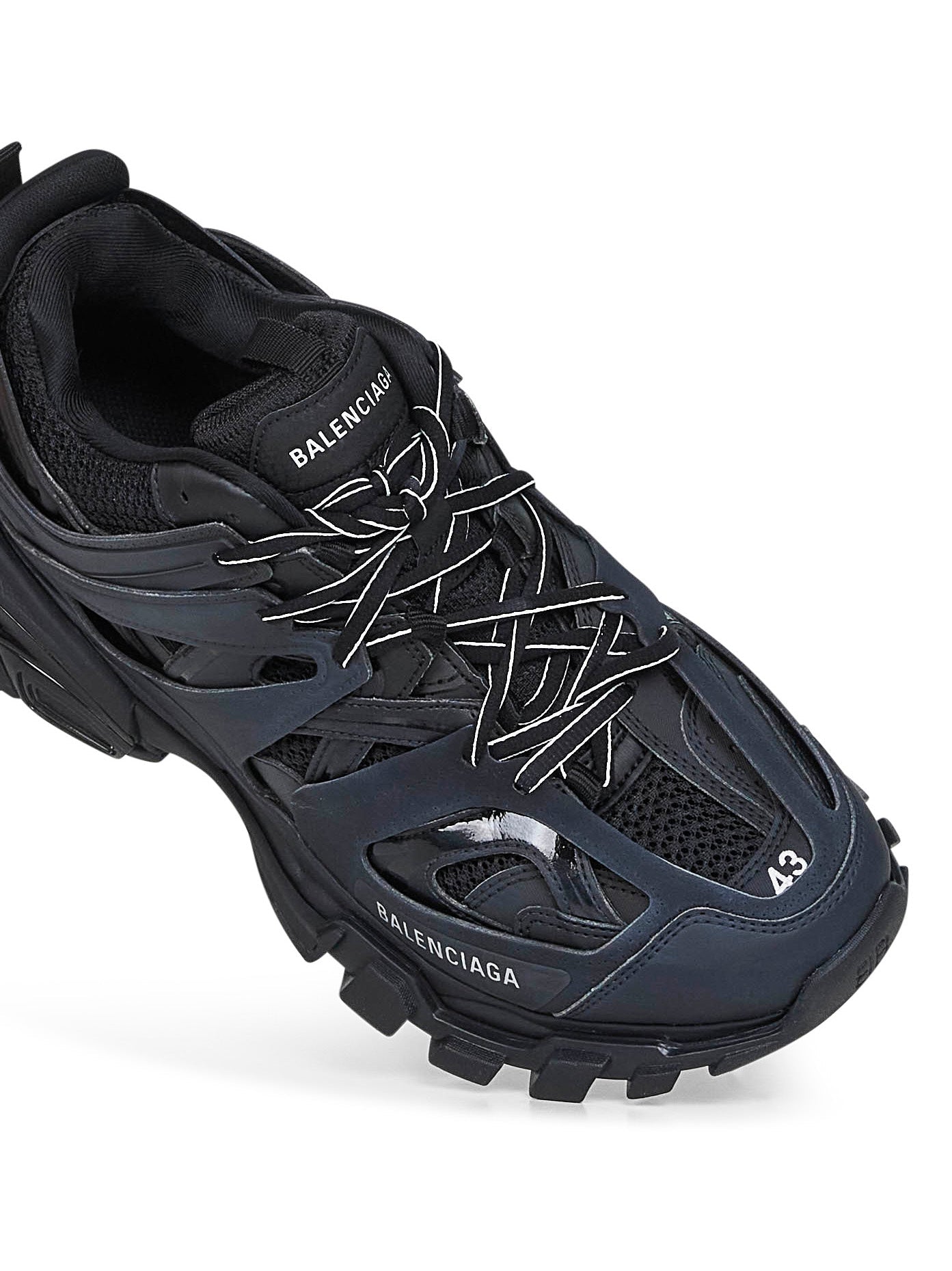 Balenciaga Men Black Mesh And Nylon Track Sneakers BALENCIAGA