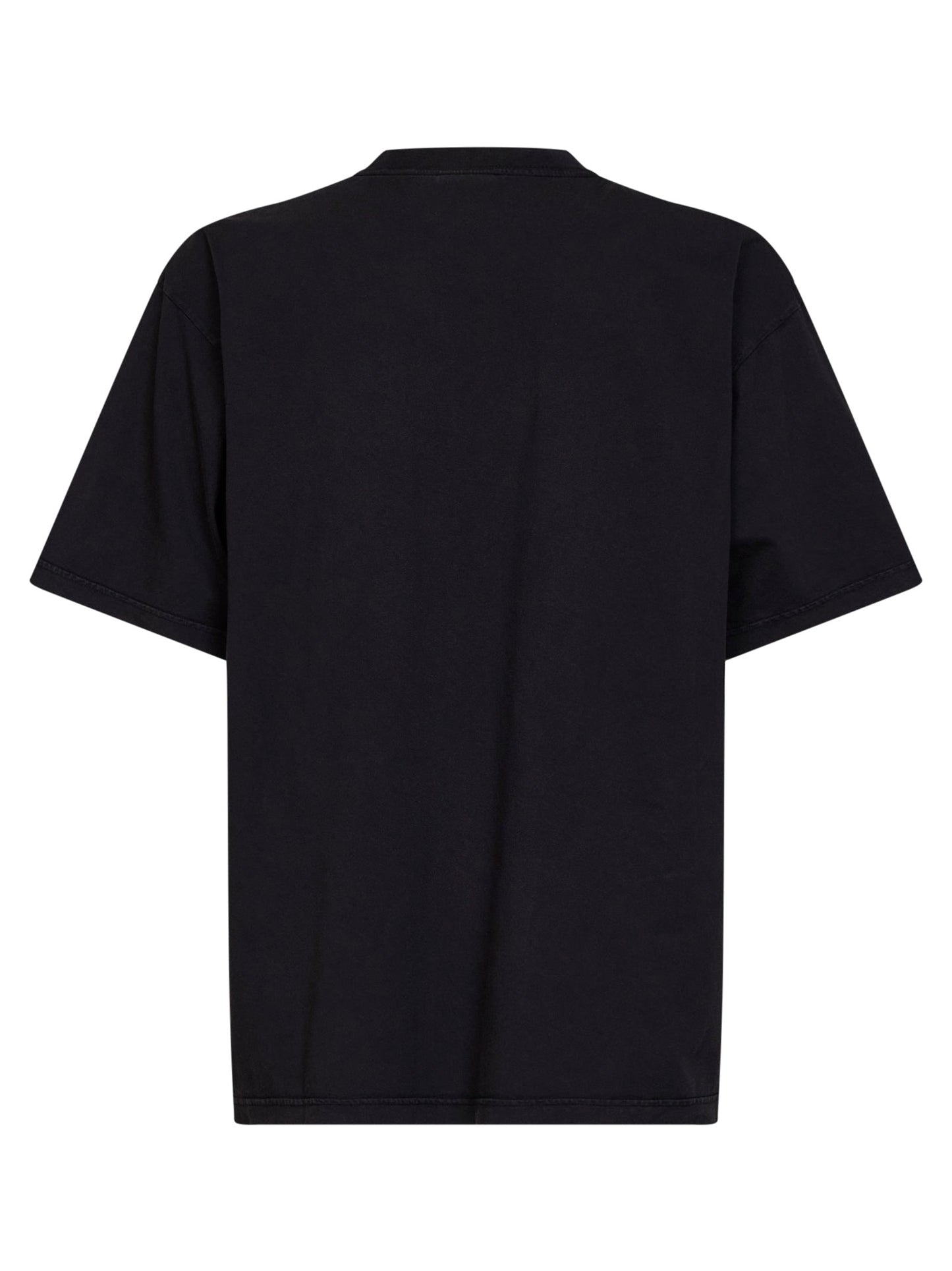 Balenciaga Men Washed Black The Address Medium Fit T-Shirt BALENCIAGA