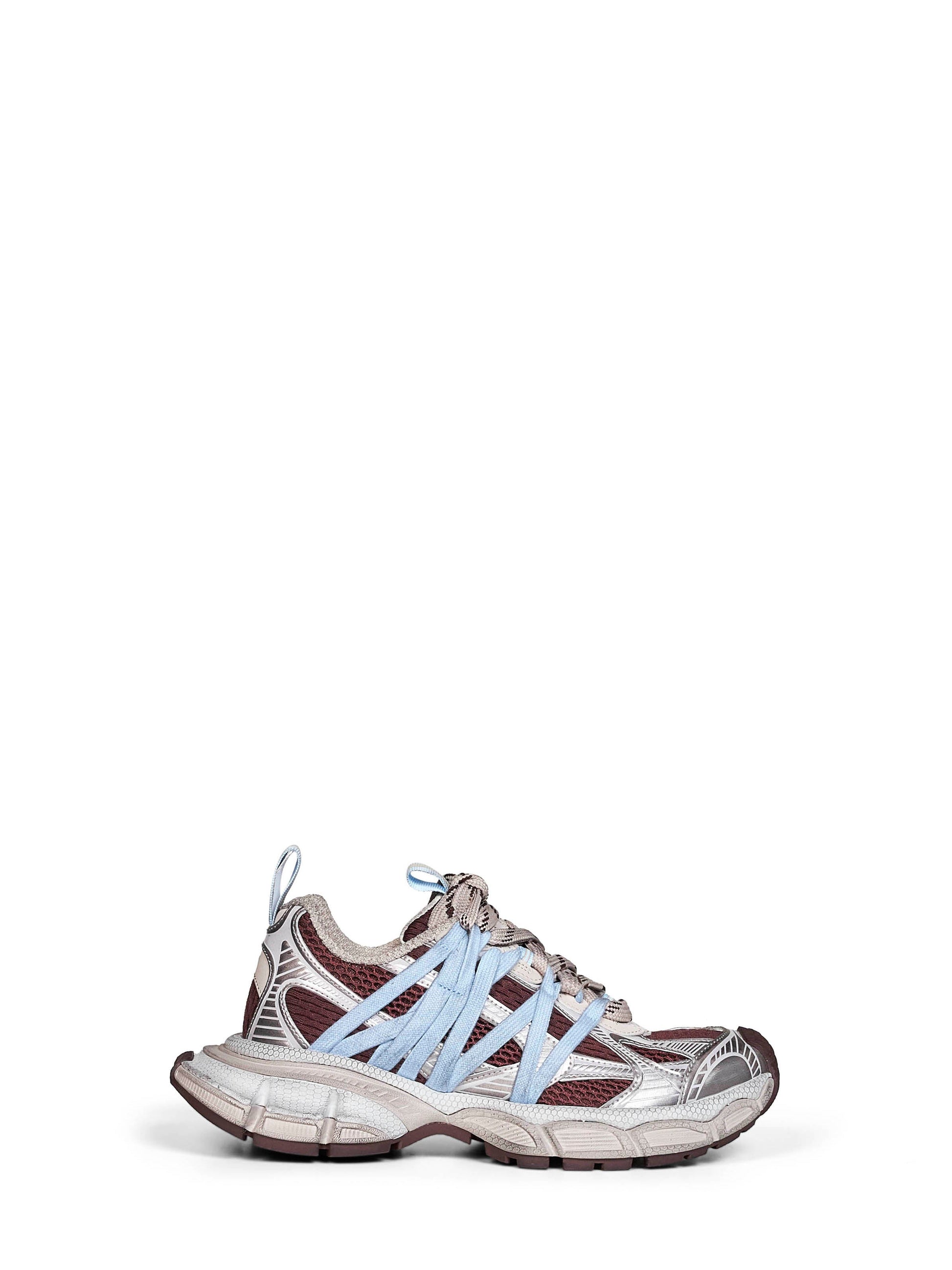 Balenciaga Women Brown And Beige And Blue 3Xl Interlace Sneakers BALENCIAGA