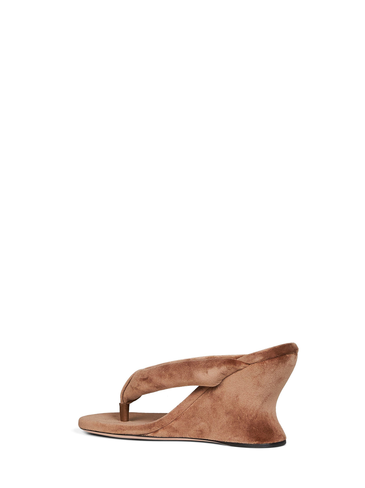 Balenciaga Women Hazelnut Gaeta 90Mm Wedge Thong Sandals BALENCIAGA