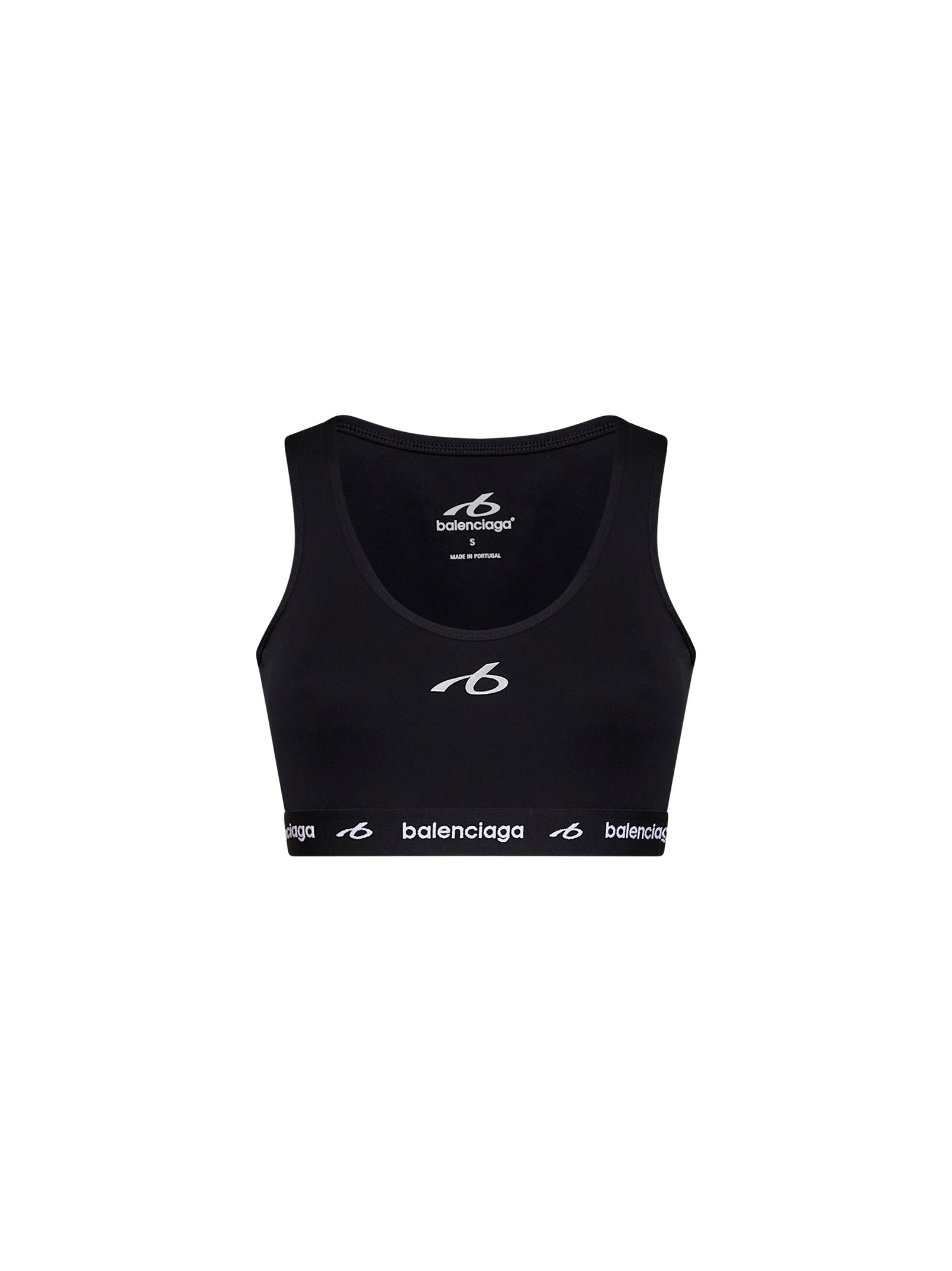 Balenciaga Women Black Techwear Bra Tank Top BALENCIAGA