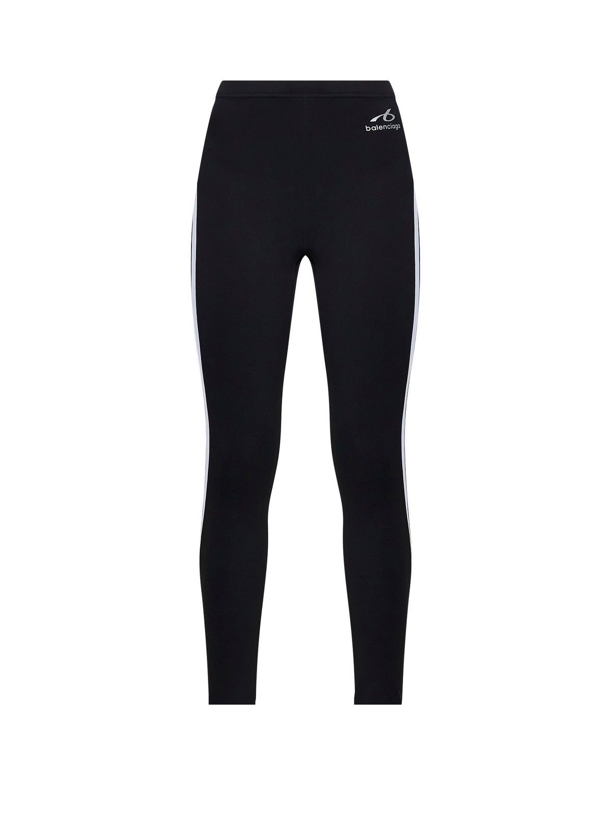 Balenciaga Women Black And White Technical Fabric Techwear Leggings BALENCIAGA