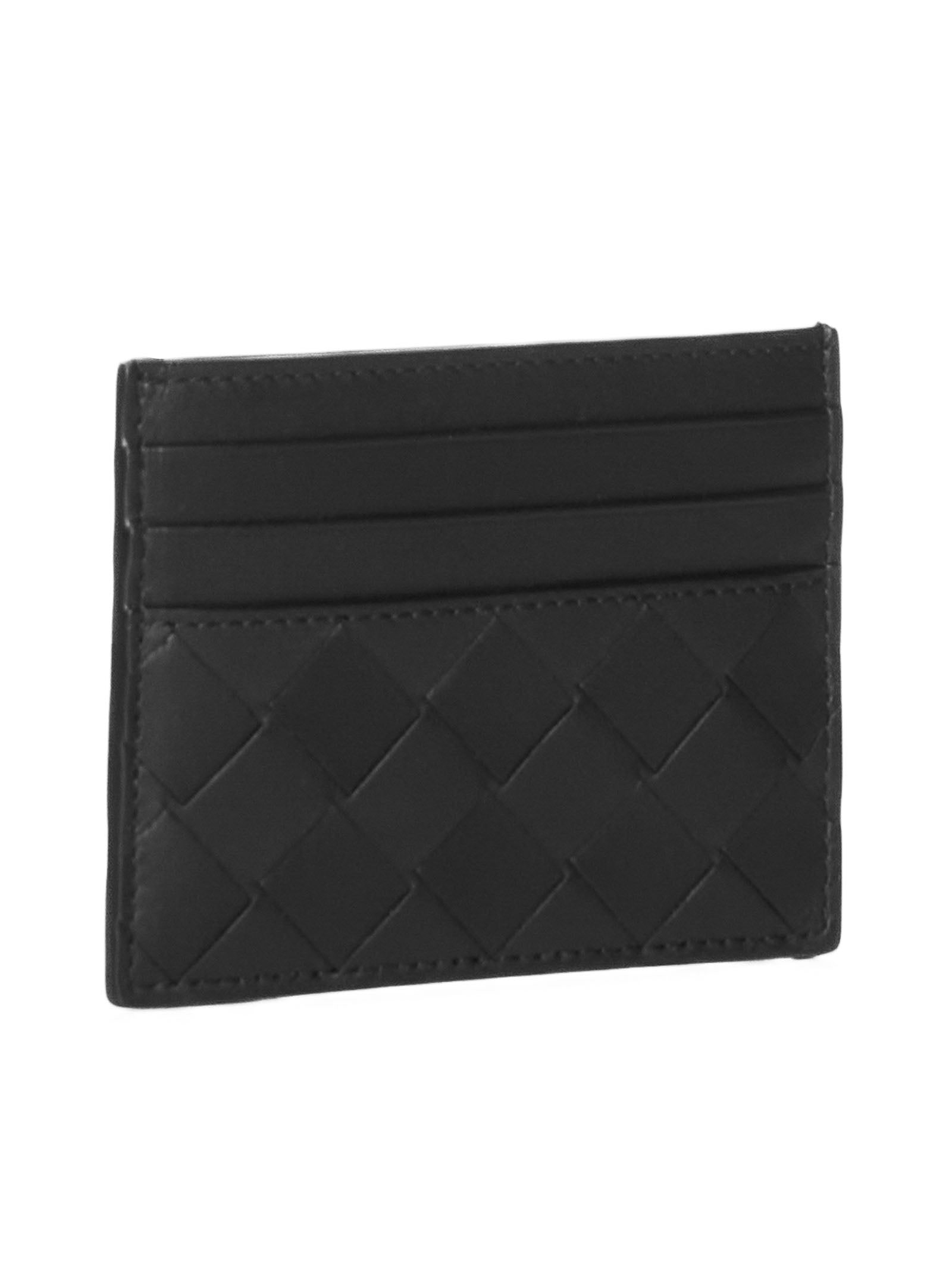 Bottega Veneta Women Intrecciato Leather Card Holder BOTTEGA VENETA