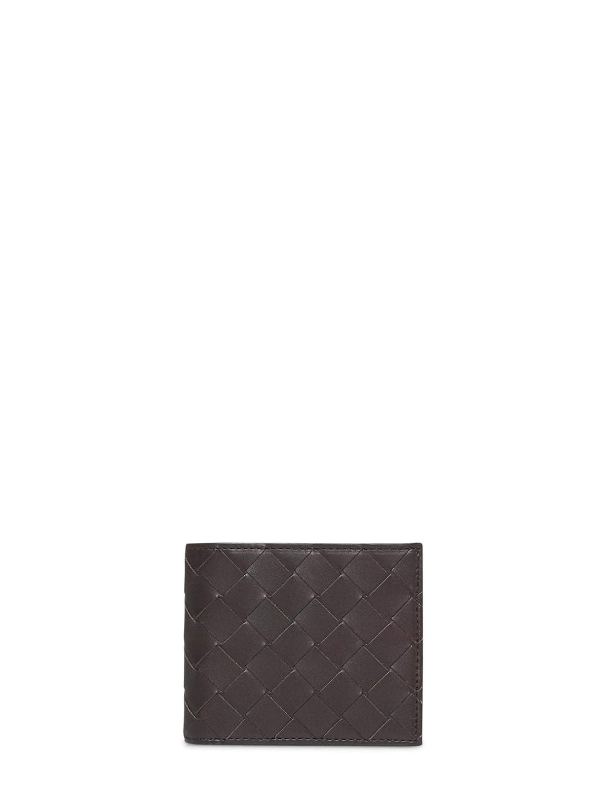 Bottega Veneta Women Bottega Veneta Women Brown Bi-Fold Intrecciato Wallet BOTTEGA VENETA