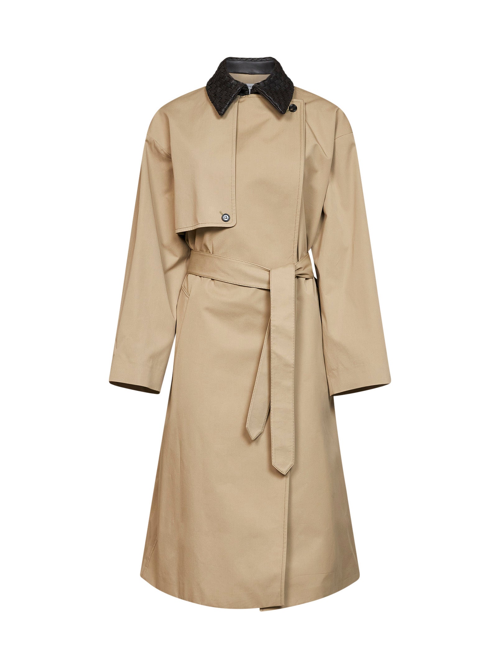 Bottega Veneta Women Sahara Lightweight Waterproof Cotton Trench Coat BOTTEGA VENETA