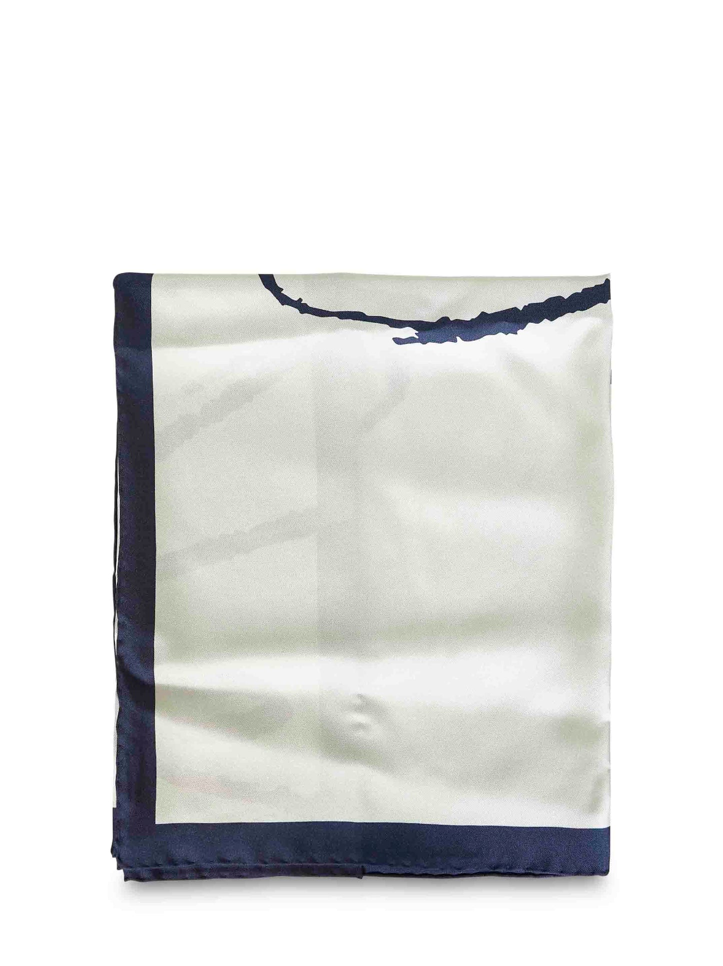 Bottega Veneta Women Pale Herb Green Silk Scarf With Graphic Print BOTTEGA VENETA