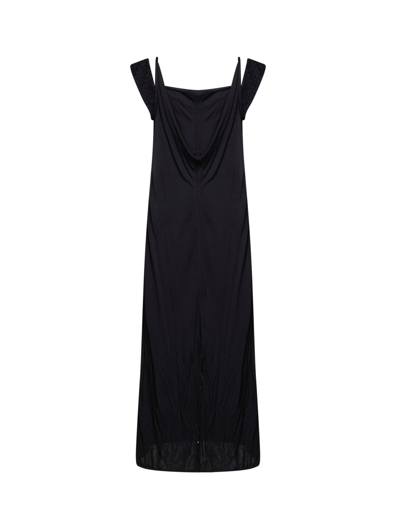 Bottega Veneta Women Black Viscose Crêpe Jersey Long Dress BOTTEGA VENETA