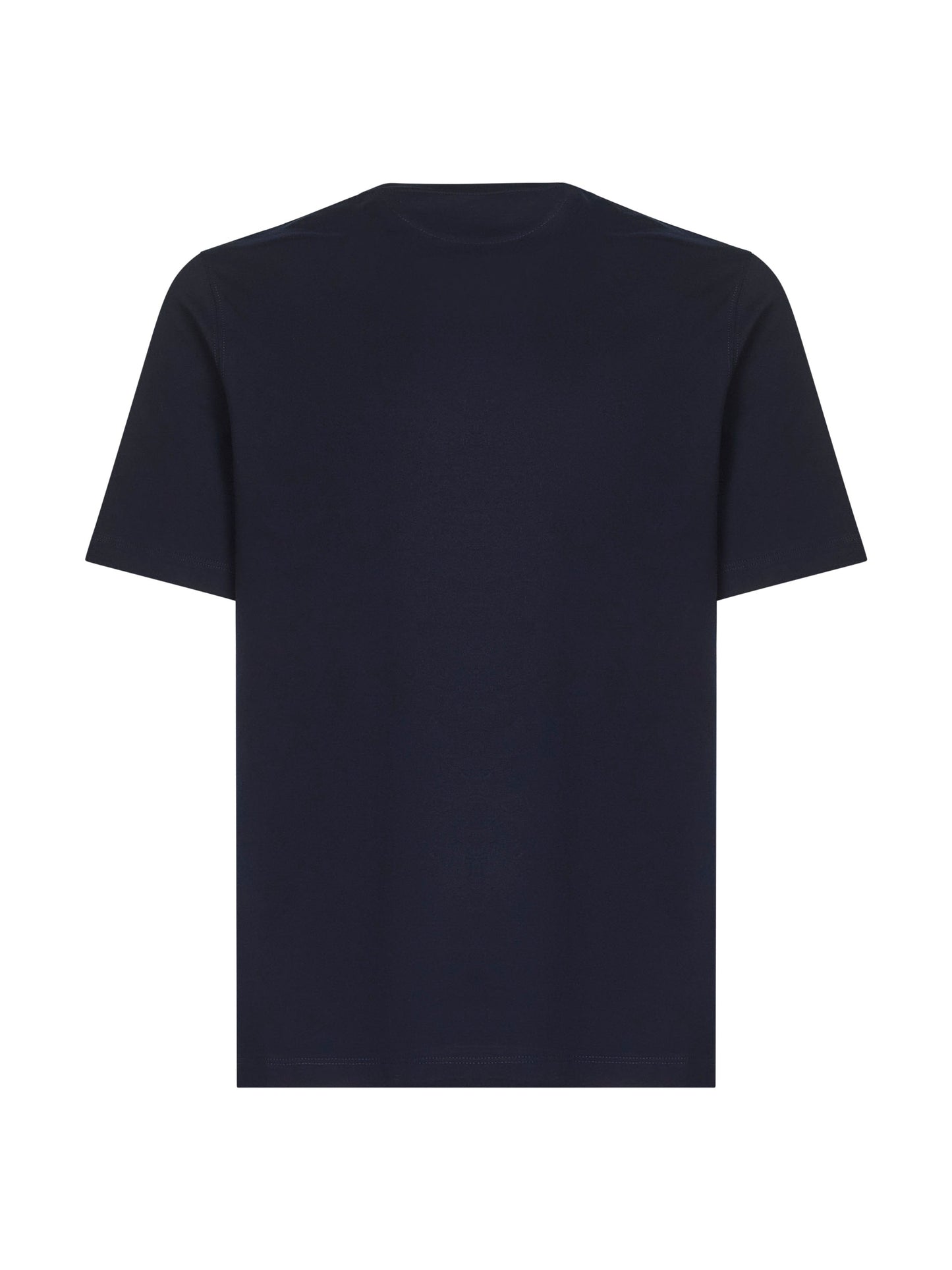 Brunello Cucinelli Men Blue Solomeo Crest T-Shirt BRUNELLO CUCINELLI