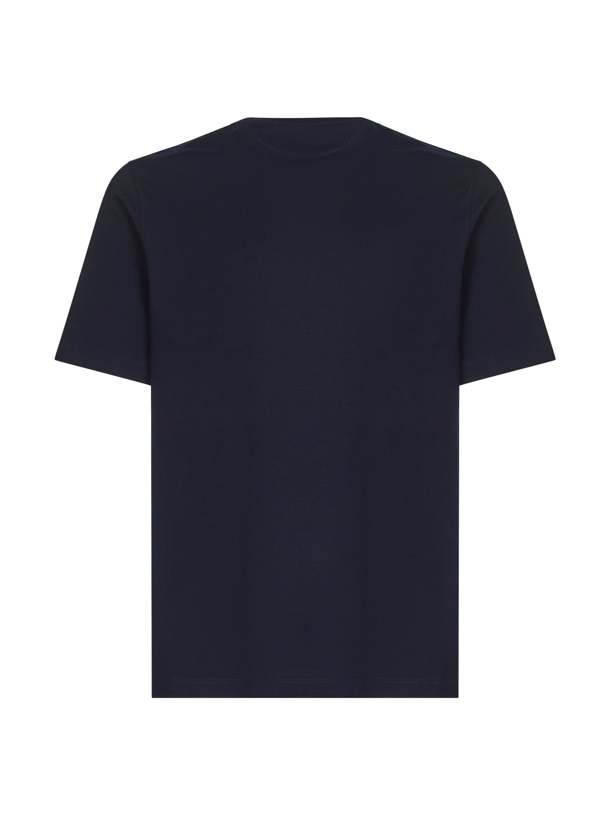 Brunello Cucinelli Men Blue Solomeo Crest T-Shirt BRUNELLO CUCINELLI