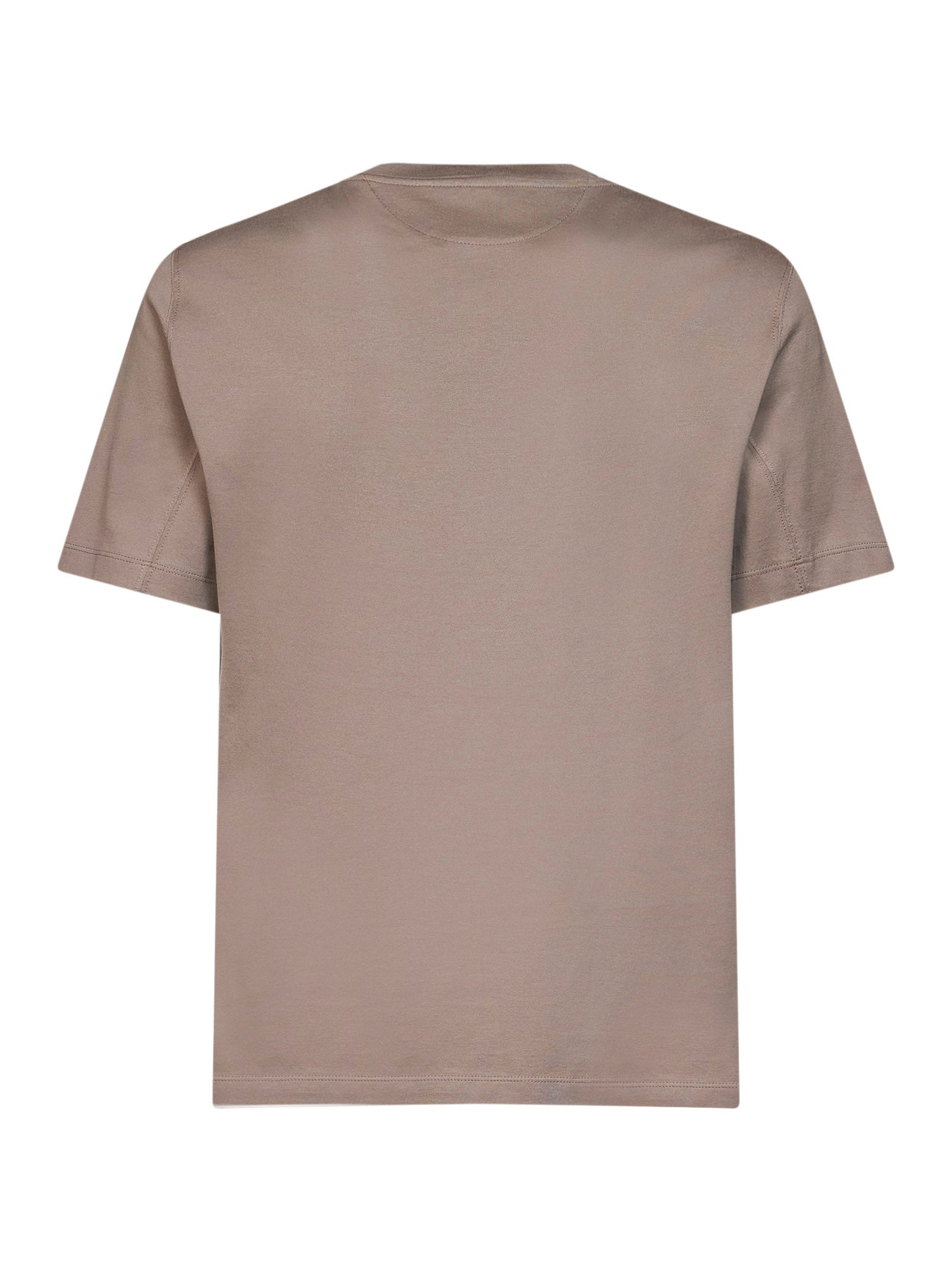 Brunello Cucinelli Men Rock Cotton Jersey Logo Crewneck T-Shirt BRUNELLO CUCINELLI